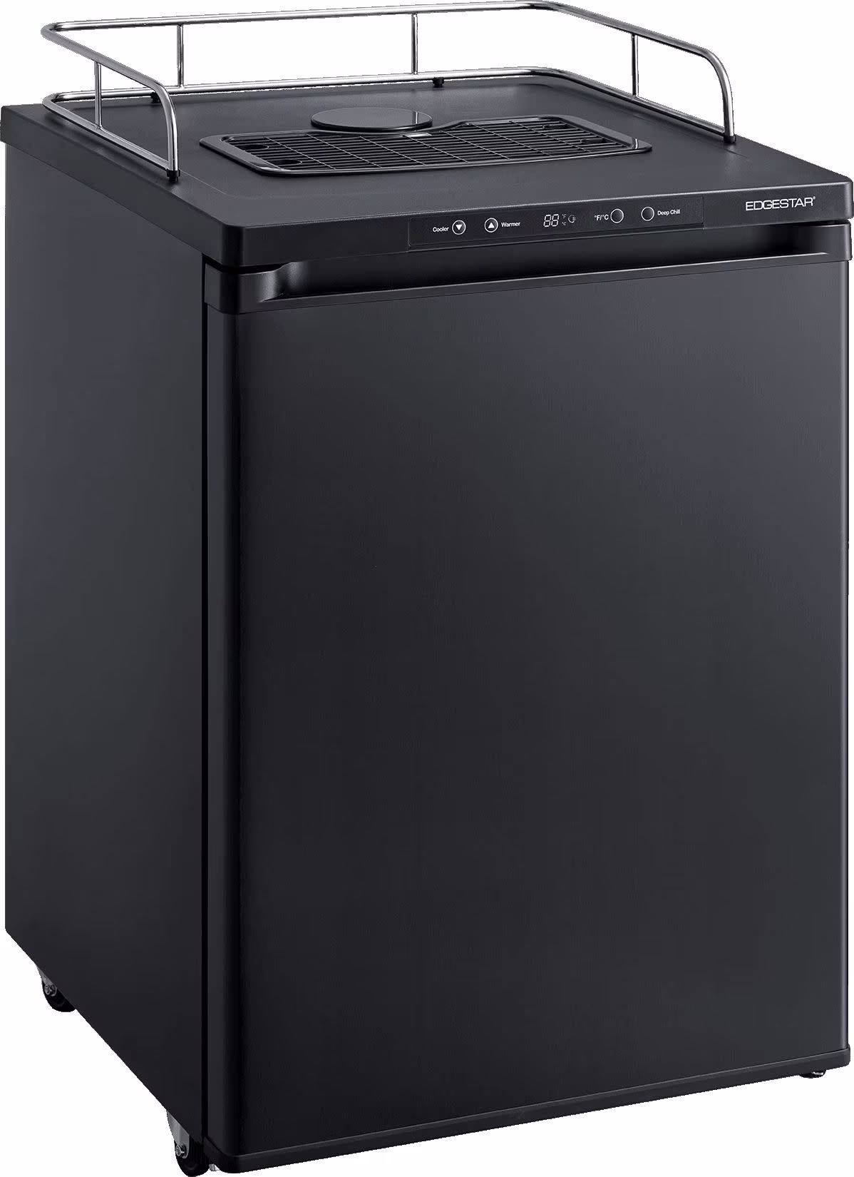 Edgestar Br3002 24" Wide Kegerator Conversion Refrigerator For Full Size Kegs - Black