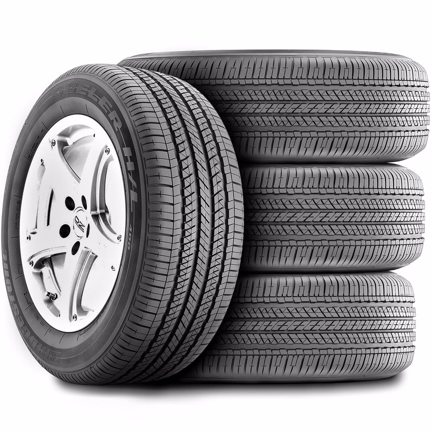 Set of 4 (FOUR) Bridgestone Dueler H/L 400 265/50R20 107T A/S All Season Tires Fits: 2014-15 Jeep Grand Cherokee Summit, 2019-20 Jeep Grand Cherokee Limited X