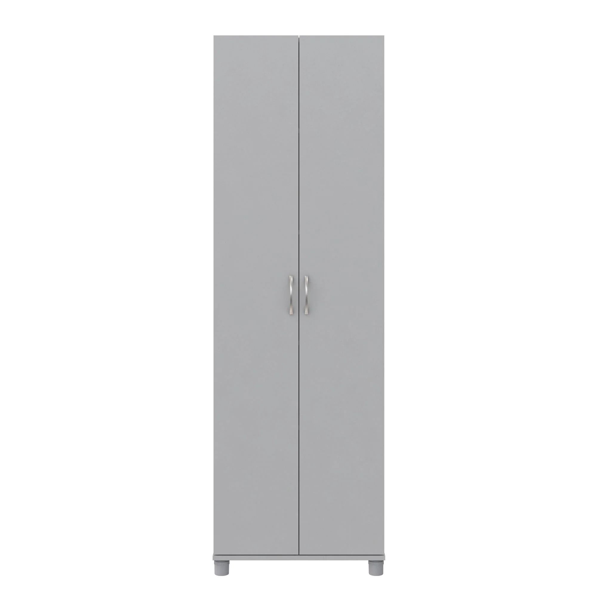 RealRooms Basin 24" 2 Door Utility Storage Cabinet, Dove Gray