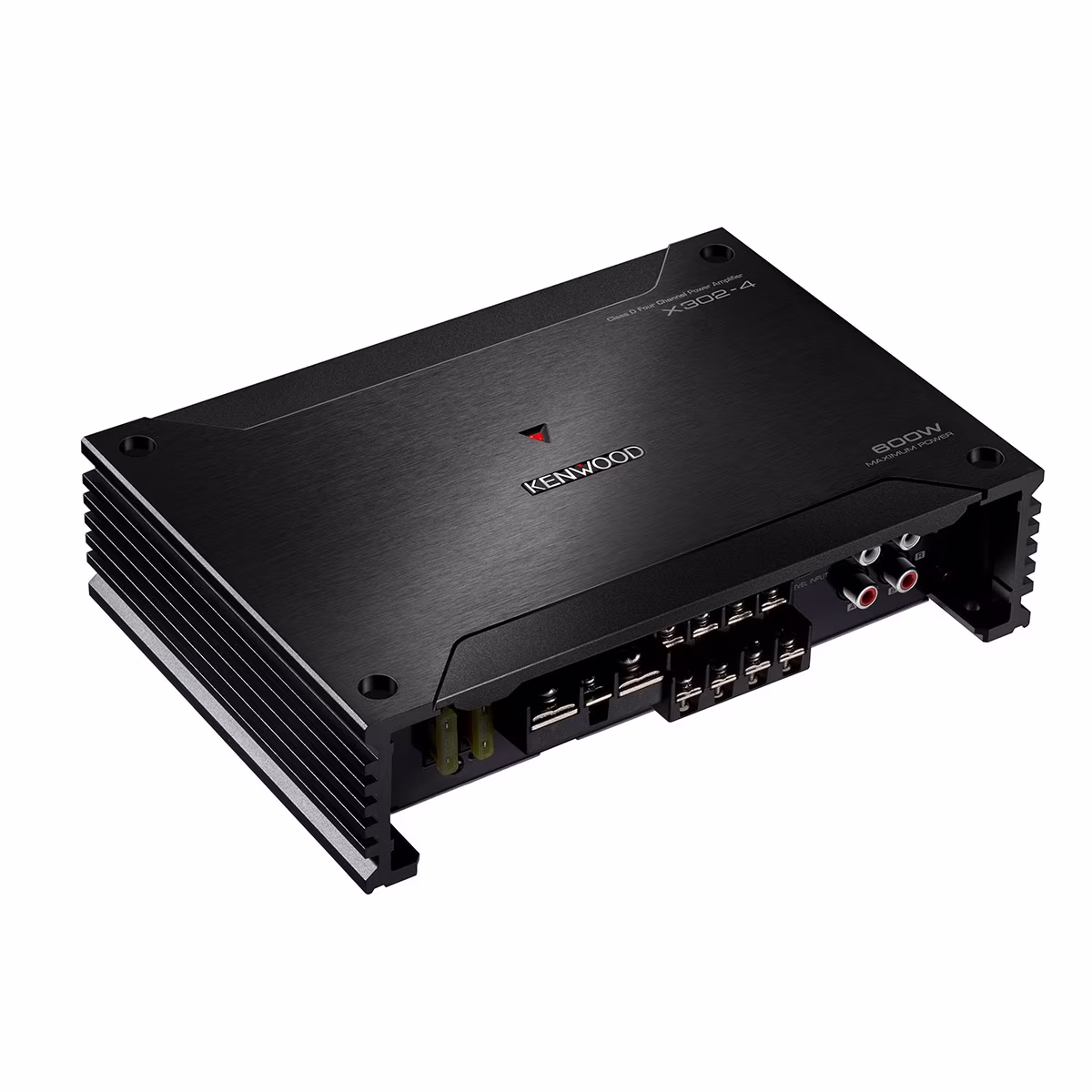 Kenwood eXcelon Bass Boost 50W x 4 4-Channel Class D Vehicle Audio Amplifier, Black, 3.9 lbs