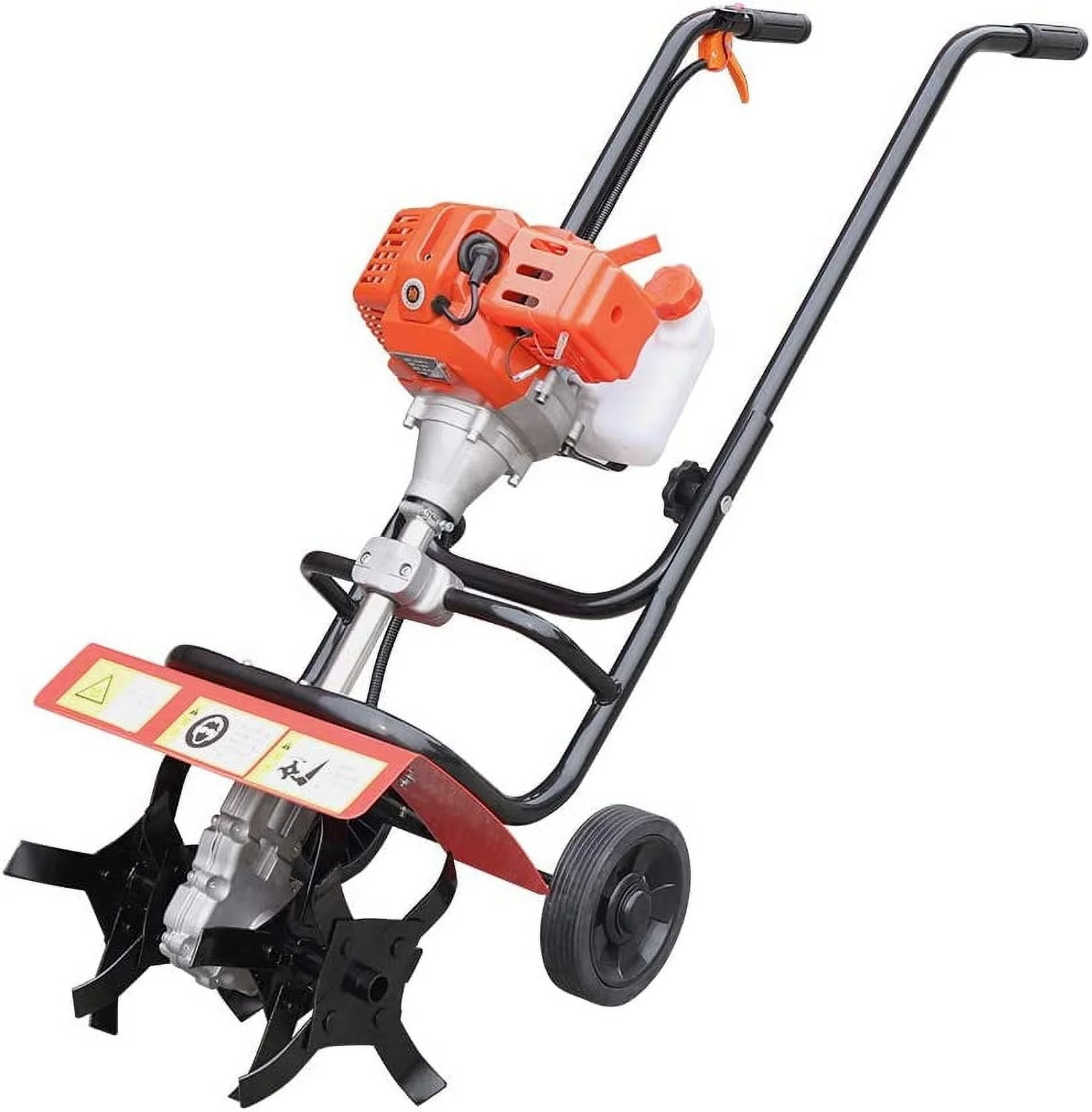 MONIPA Hand Push Soil Micro Tiller 52CC 2 Stroke Gas Powered Tiller Garden Hand-Pull Recoil Soil Tiller Farm Tilling Tool Engine Cordless Cultivator & Tillers
