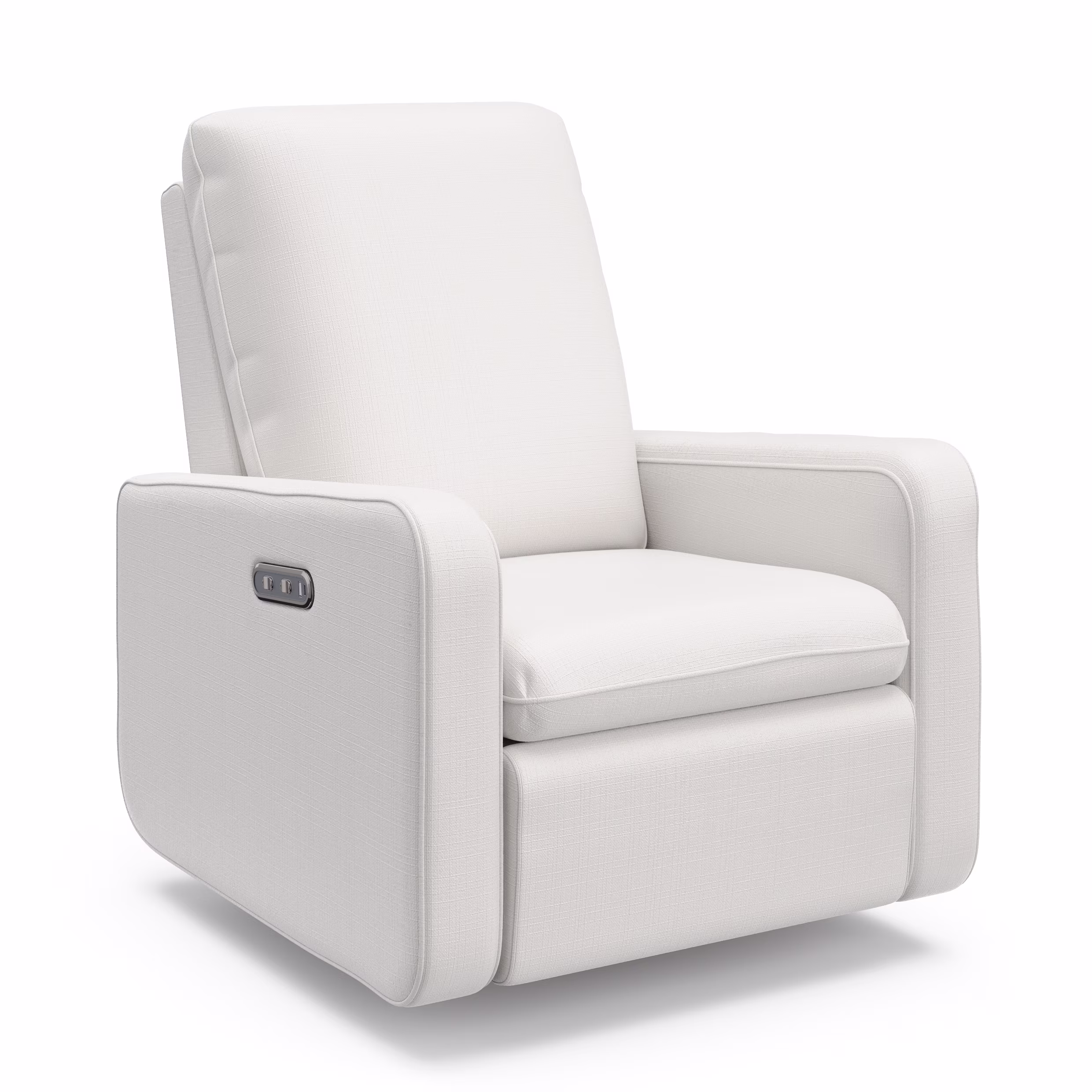 Graco Teddi Infant Power Recliner Swivel Glider with USB, Ivory Basketweave
