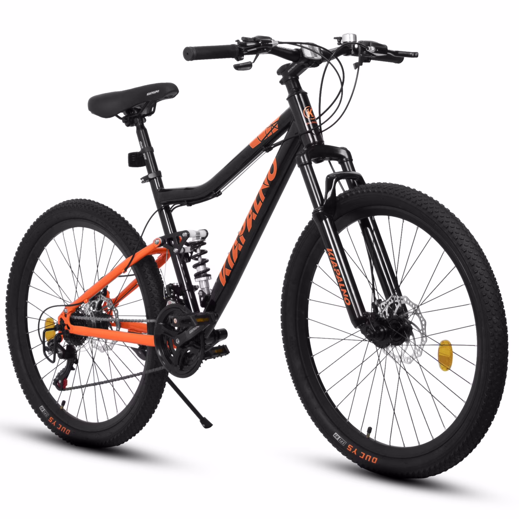 Mountain Bike, 26 inch Outdoor Cycling Bike, 21 Speed/High-Rigidity Steel Frame and Dual Disc Brake for Men Women �C All-Terrain Adventure Ride, Orange