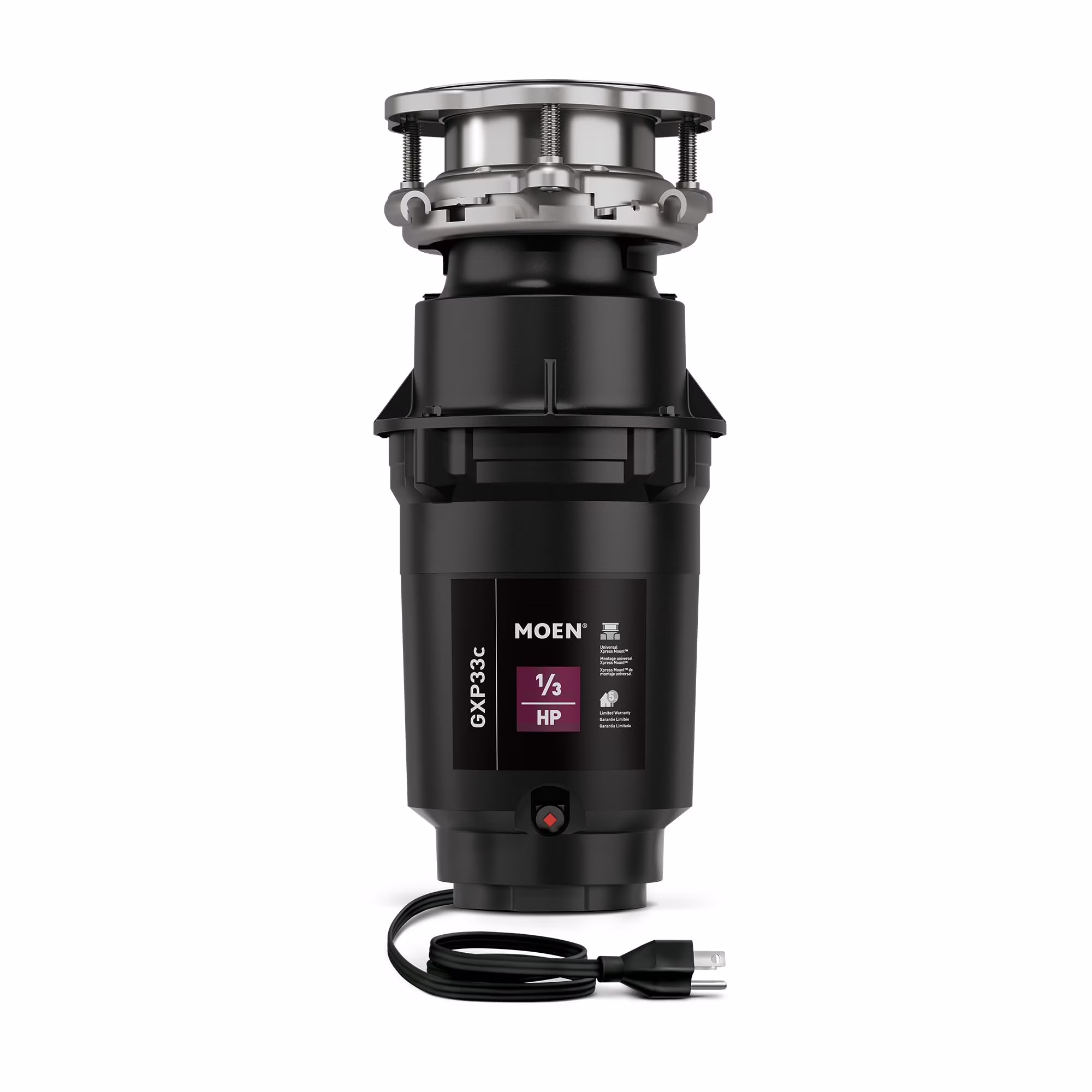 Moen Gx Pro Lite Series 1/3Hp Continuous Feed Garbage Disposal