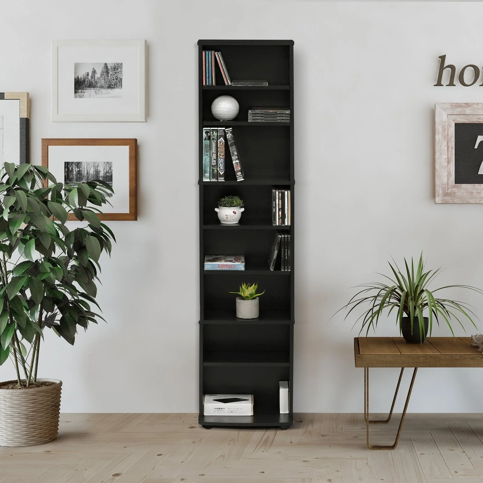 Furinno JAYA Space Saving Multimedia Storage Tower