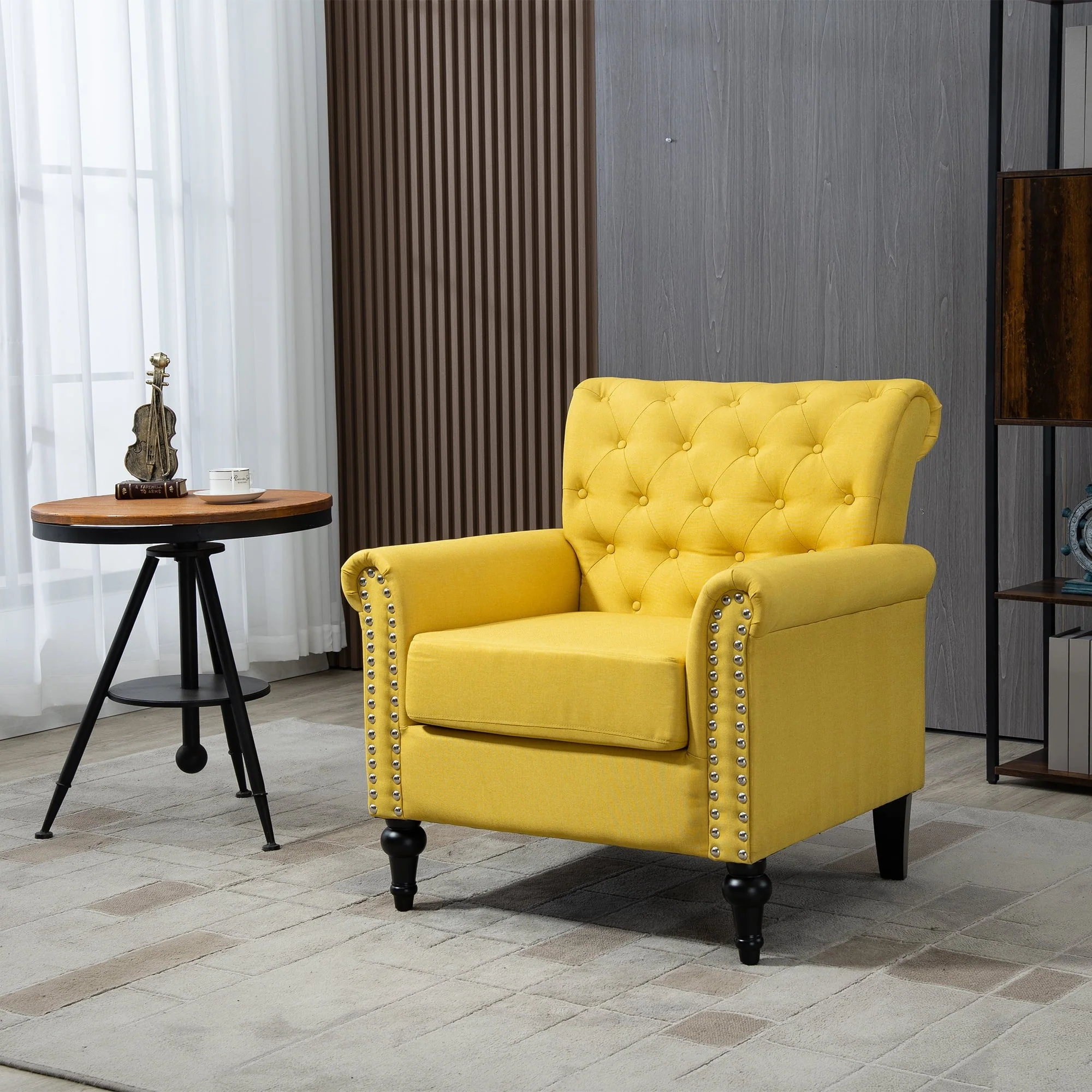 60" Velvet Multifunctional Storage Chaise Lounge Buttons Tufted Nailhead Trimmed Solid Wood Legs with 1 Pillow,Rose