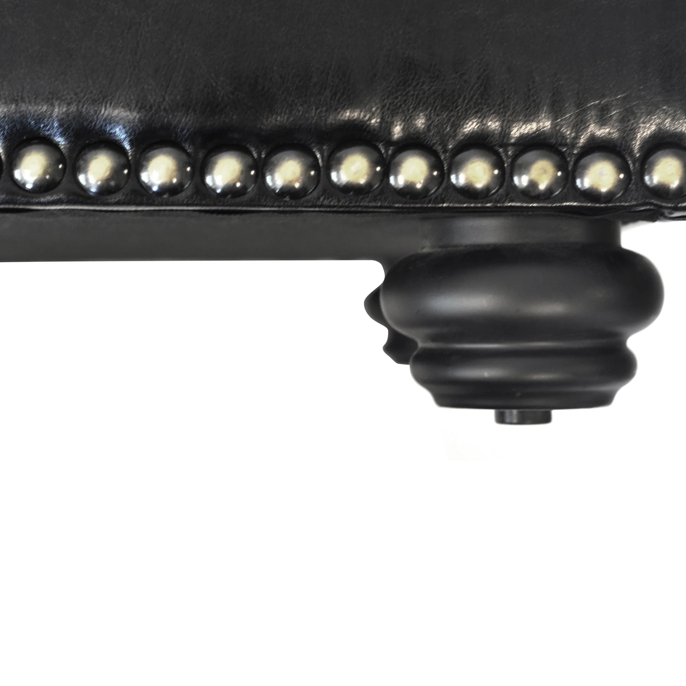 Convenience Concepts Designs4Comfort 5th Avenue Storage Ottoman, Black Faux Leather