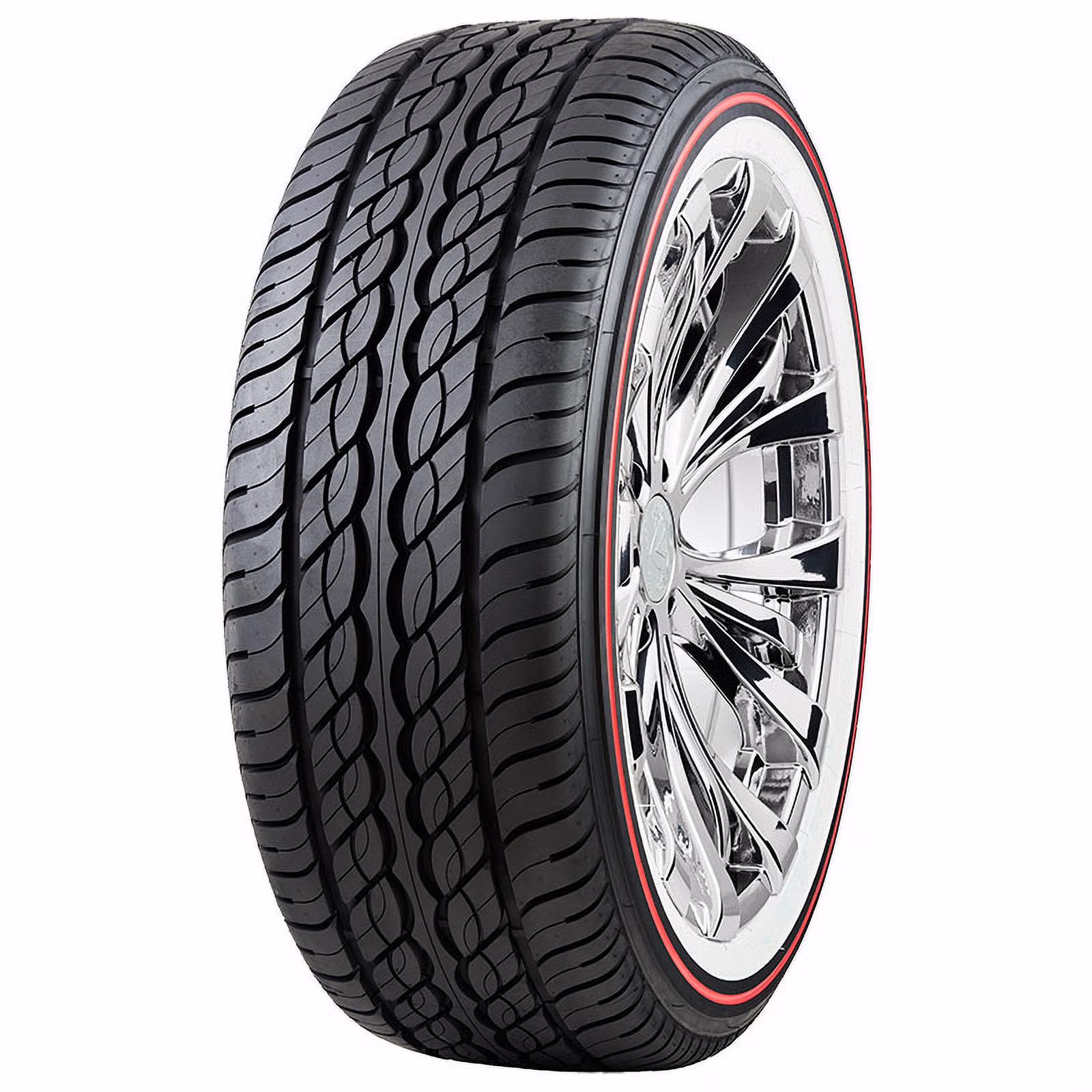 Set of 4 Vogue Red Stripe Custom Built Radial XIII SCT 235/55R17 99H Tires Fits: 2014-17 Ford Escape SE, 2018-19 Ford Escape SEL