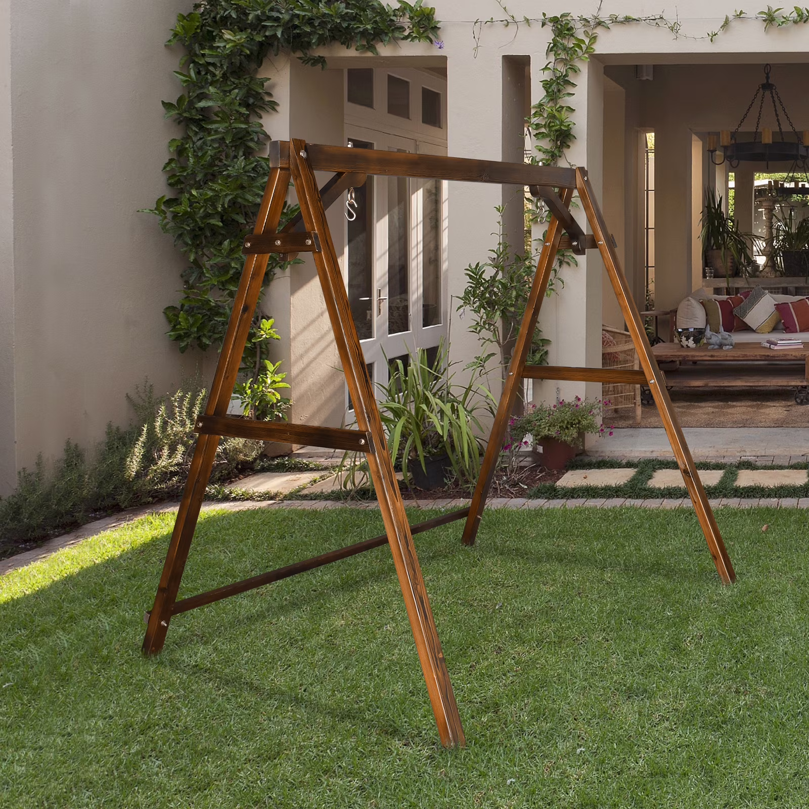Winado Swing Frame Porch Swing Stand A-Frame Wooden
