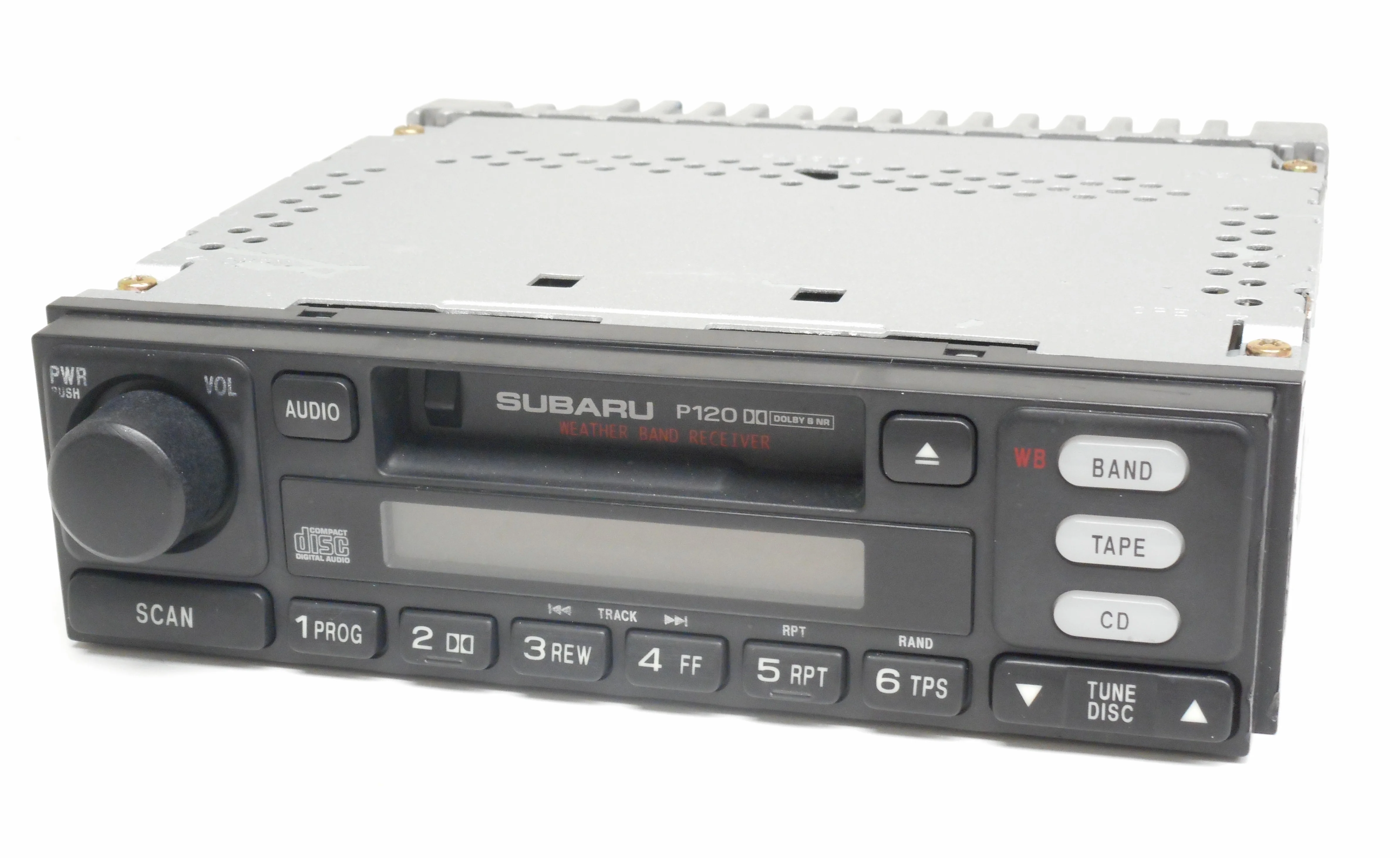 Restored Subaru Legacy 2000-2001 Radio AM FM Cassette 86201AE08A - Face P120 (Refurbished)
