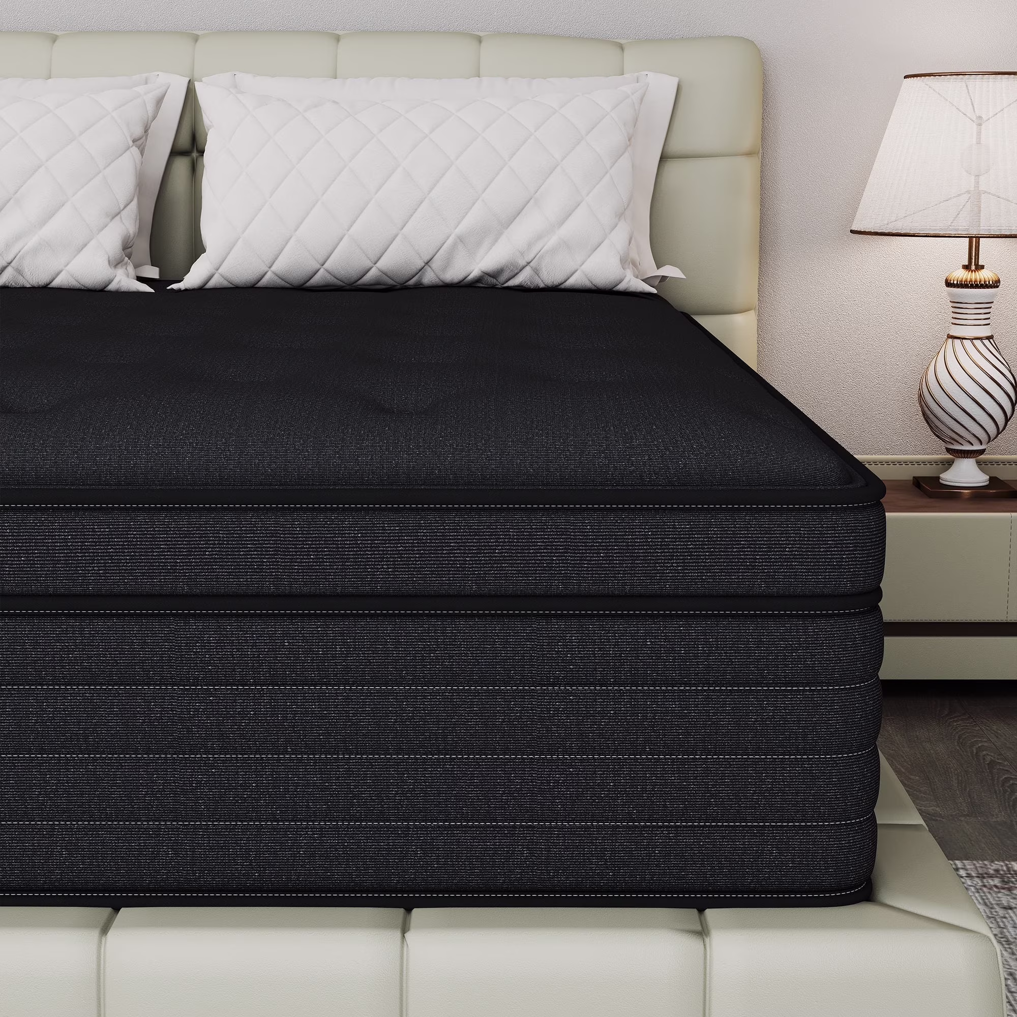 Yilicy Twin Mattress 14 inch Memory Foam and Spring Hybrid Mattress in a Box Pressure Relief, Breathable
