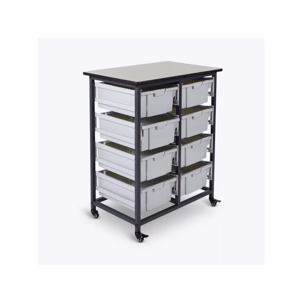Luxor MBS-DR-8L Mobile Bin System - Double Row