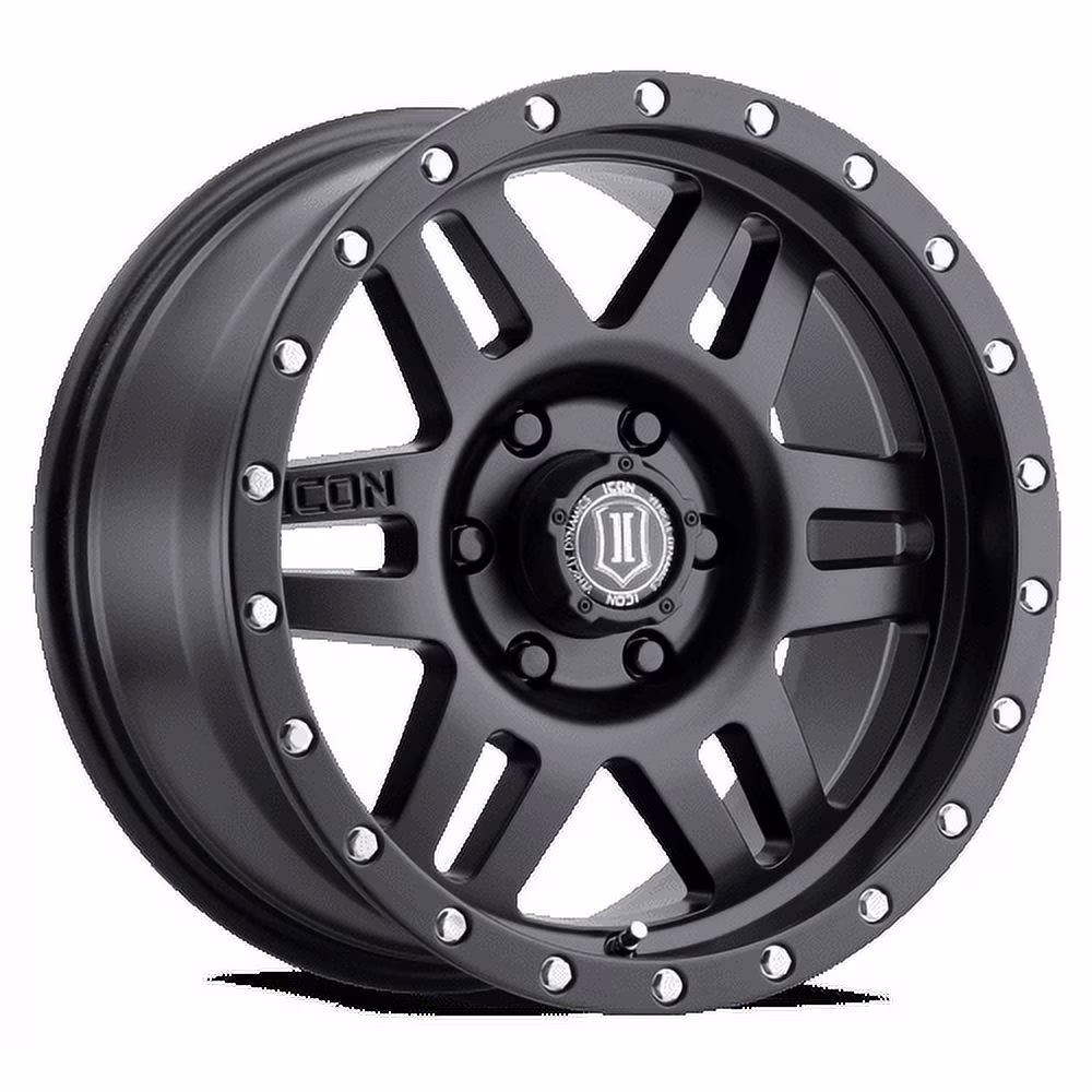 ICON ALLOYS SIX SPEED 17X8.5 6X135 6ET 94CB SATIN BLACK WHEEL Fits select: 2004-2023 FORD F150, 2014-2023 FORD EXPEDITION