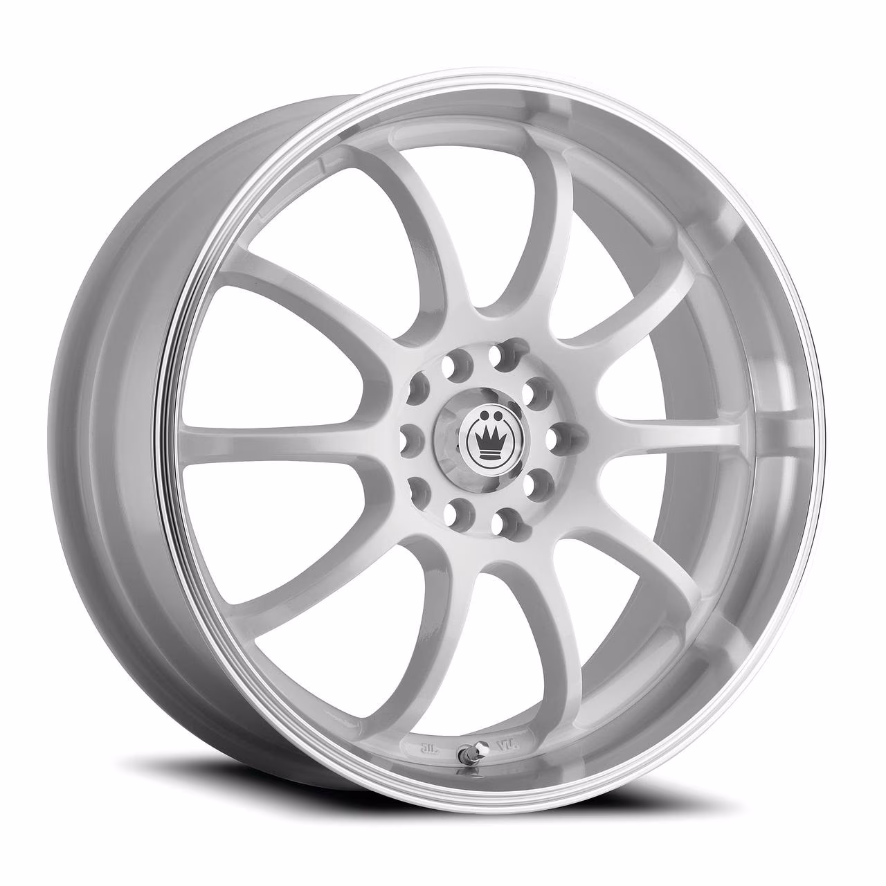 16" White With Natural Lip LI Lightning Wheel by Konig Wheels LI67T0440W