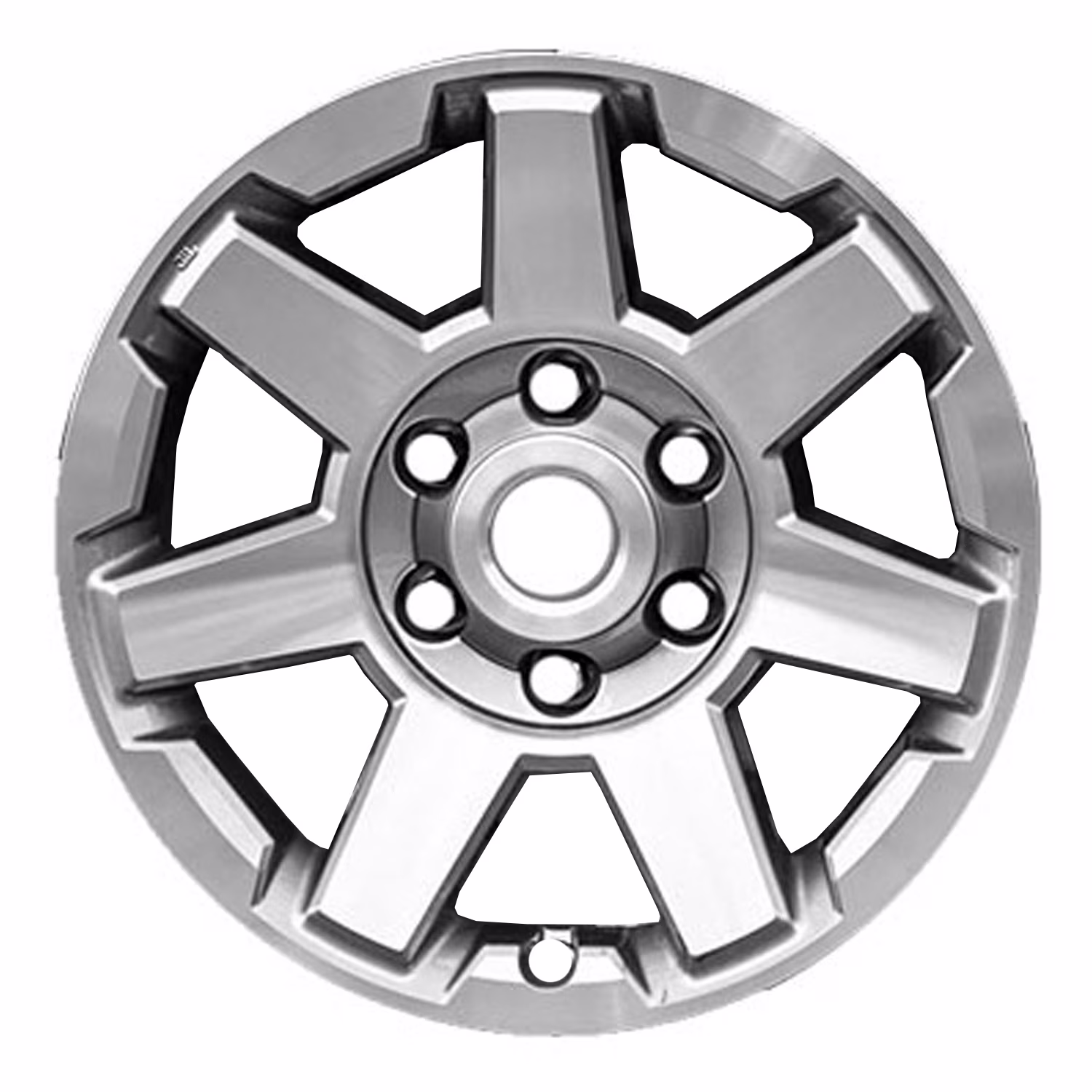 Remanufactured Machined Medium Charcoal Metallic Aluminum Wheel 17 x 7.5 4261135540 fits 2014-2020 Toyota 4Runner
