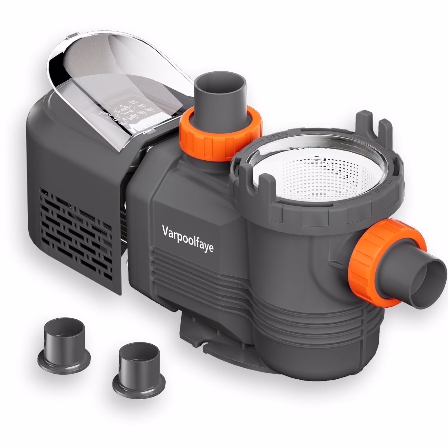 Varpoolfaye 1.8 HP Variable Speed Pool Pump Above Ground Swimming Pool Pump Inground High Flow 9114 GPH 220-240V 60Hz Self Priming Pool Pumps with Filter Basket and Cover