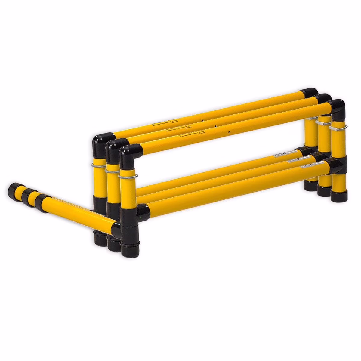 Prism Fitness 12-18 Inches Smart Adjustable-Height Workout Hurdles, Set of 3