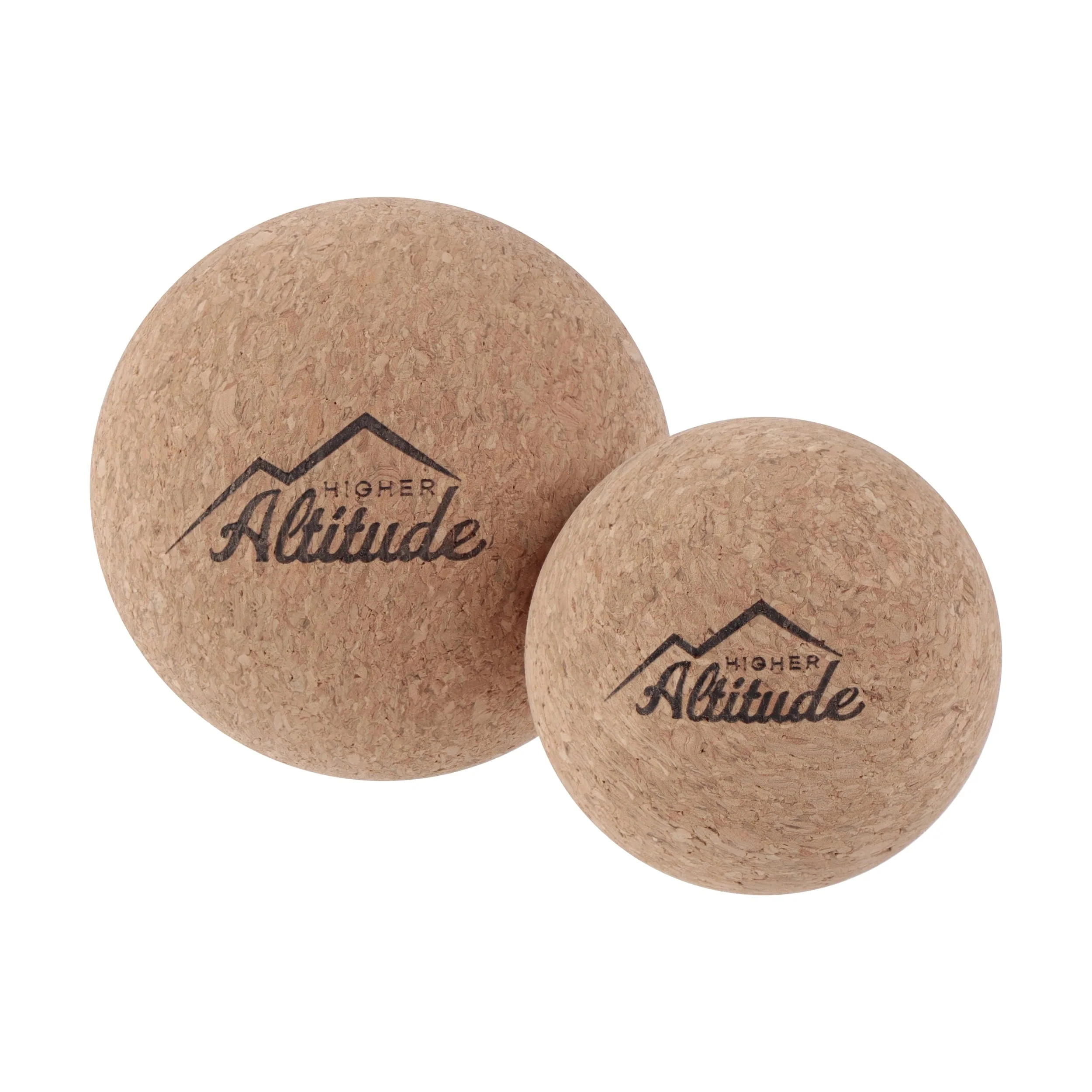Higher Altitude Cork Message Ball Set - 50mm and 65mm Body Yoga Massage Balls