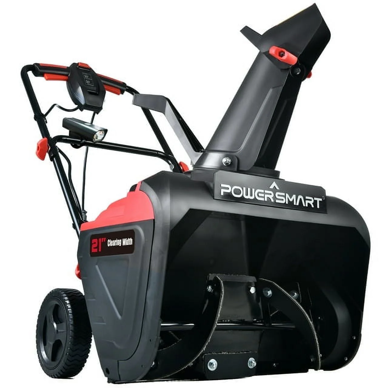 PowerSmart Electric Snow Blower, 21-inch 15 Amp Corded Single Stage Snow thrower with Rechargeable LED Light, DB5021LW