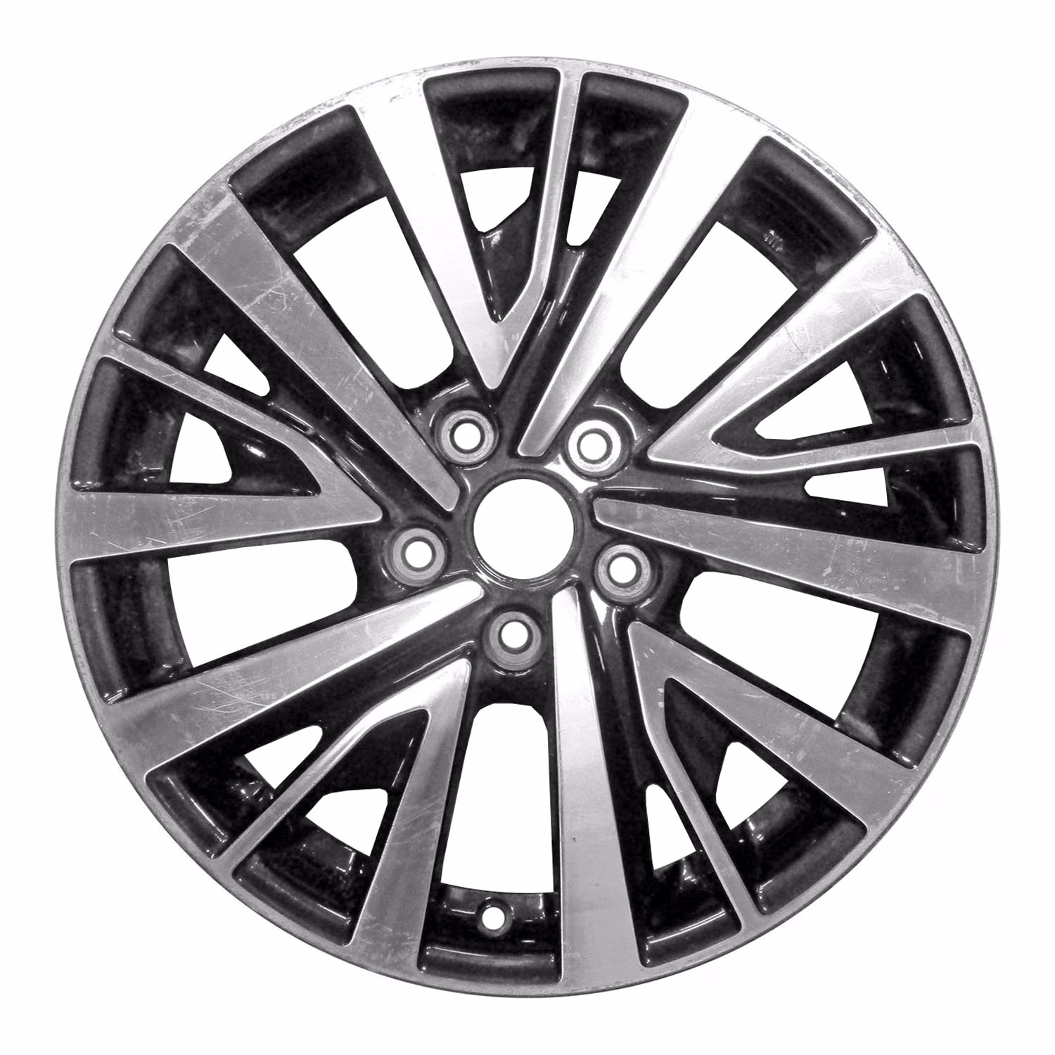 Remanufactured Machined and Painted Black Metallic Aluminum Wheel 17 x 7.5 fits 2018-2019 Subaru Legacy