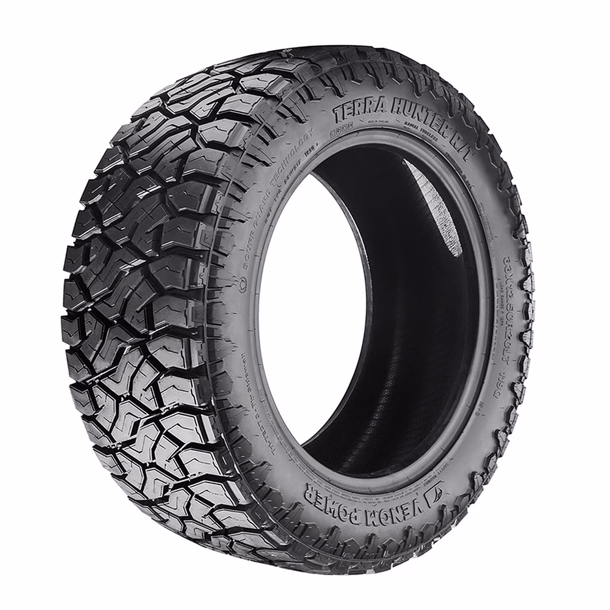 Set of 4 Venom Power Terra Hunter R/T Plus LT275/65R20 128/125R F Tires Fits: 2011-22 Ford F-350 Super Duty Lariat