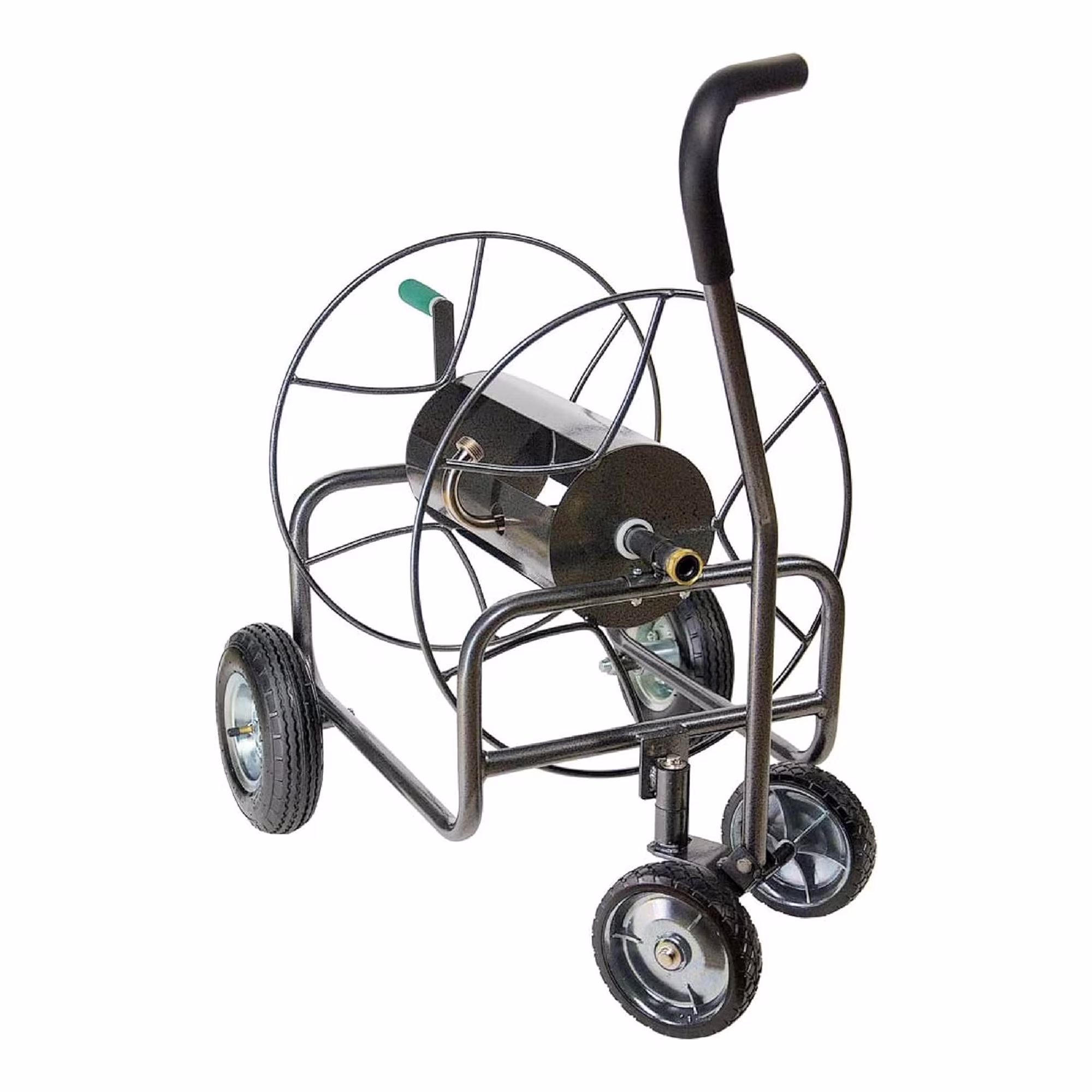 Yard Butler 4 Wheel Heavy Duty Steel Hose Truck Holds 400 Feet of Hose