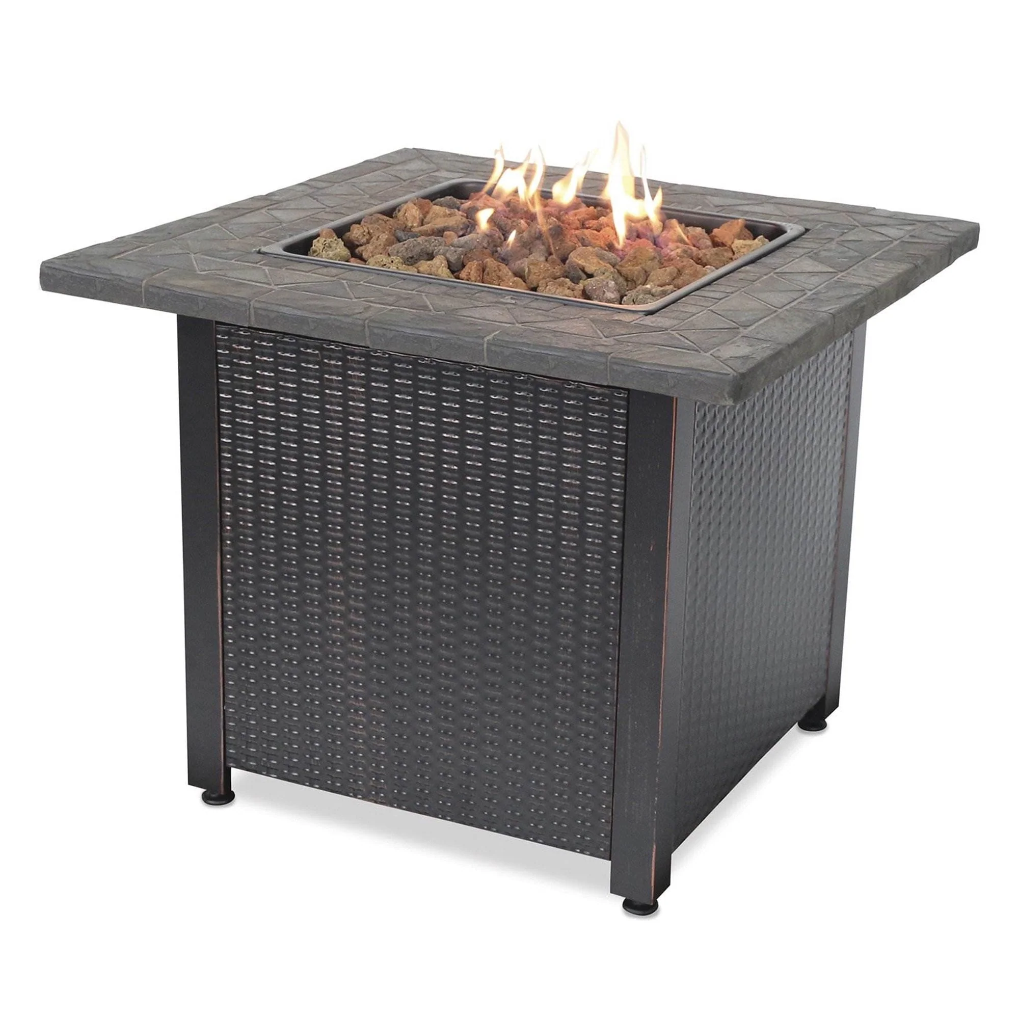 Endless Summer 30,000 BTU LP Gas Outdoor Fire Table with Lava Rock