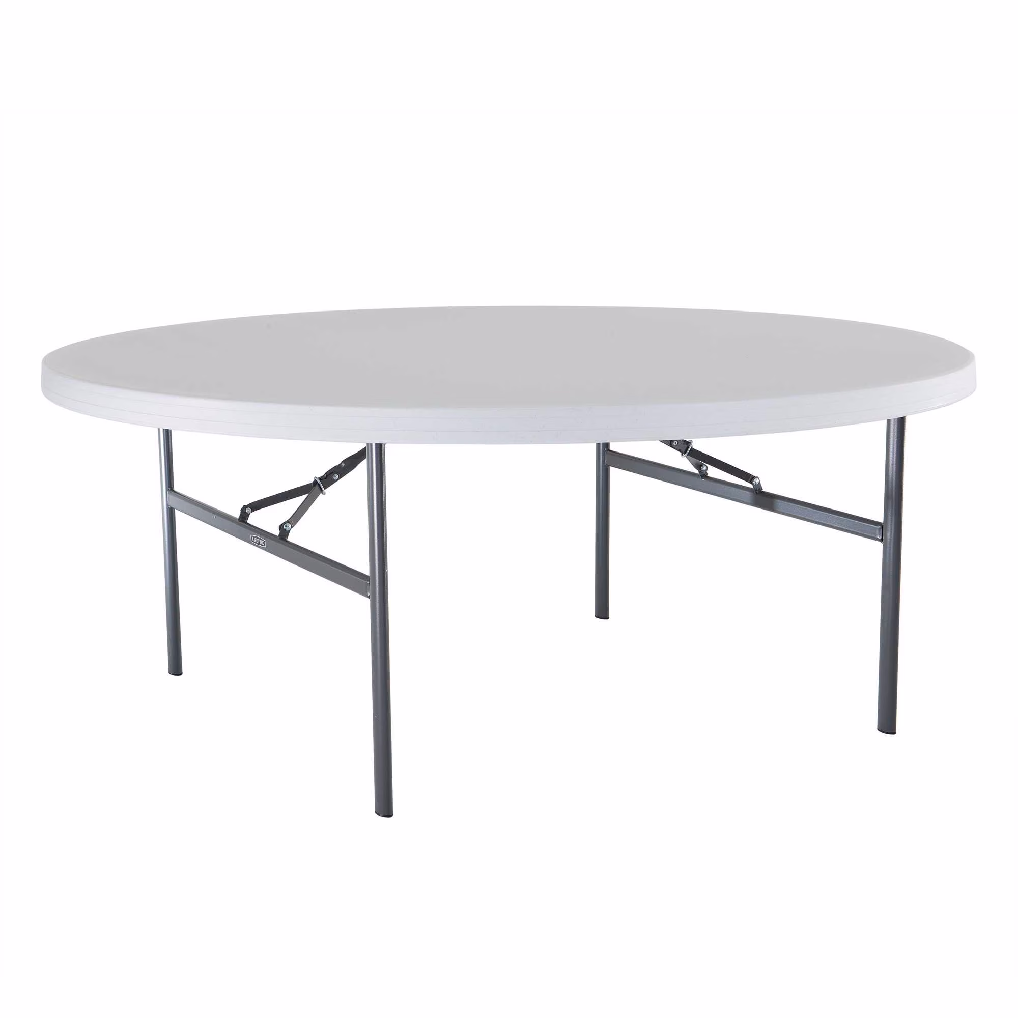 Lifetime 72" Commercial Grade Round Folding Table, White (22673)