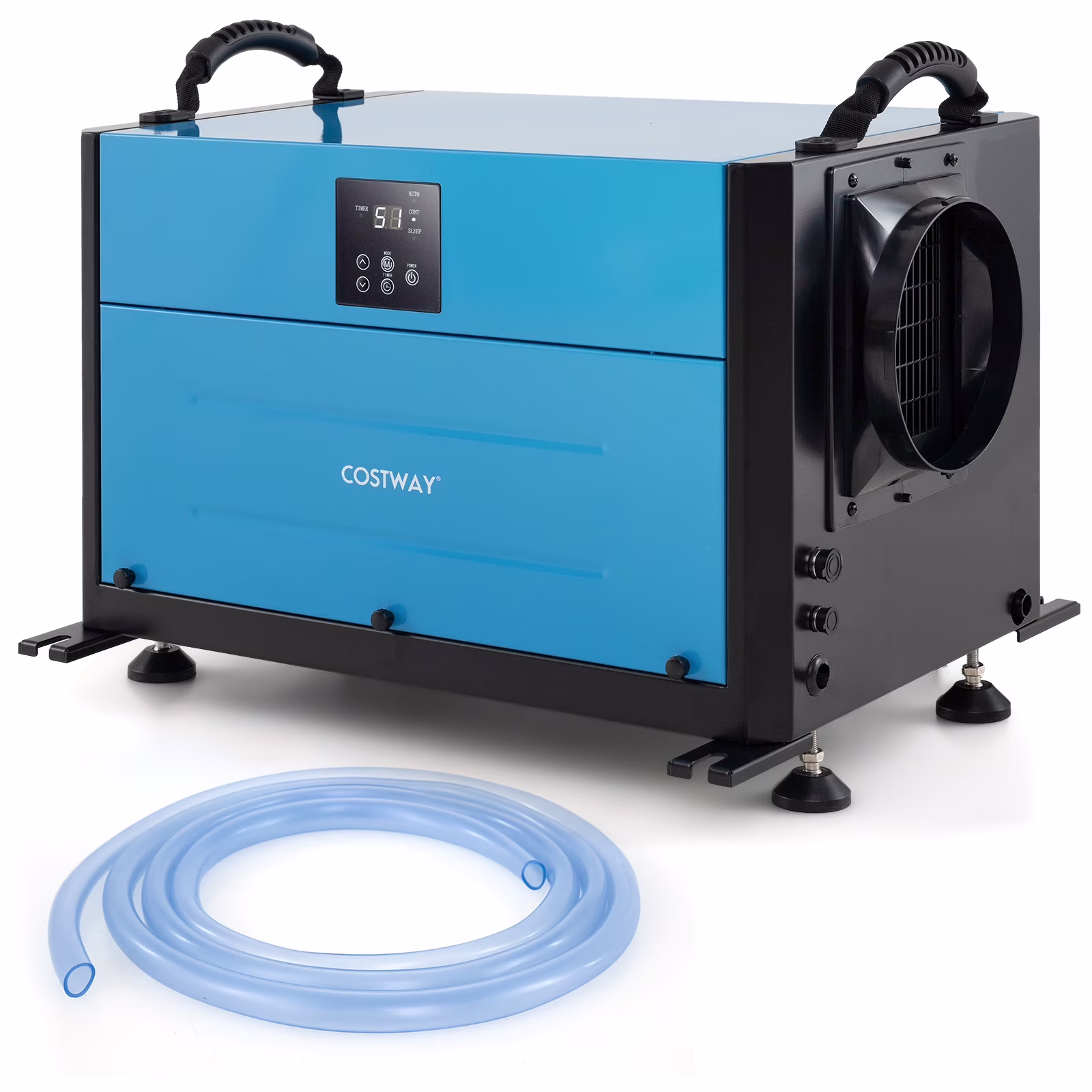 Costway 155 Pint Crawl Space Dehumidifier Commercial Dehumidifier with 3 Modes & 24H Timer 1,900 Sq. ft Coverage Area Blue