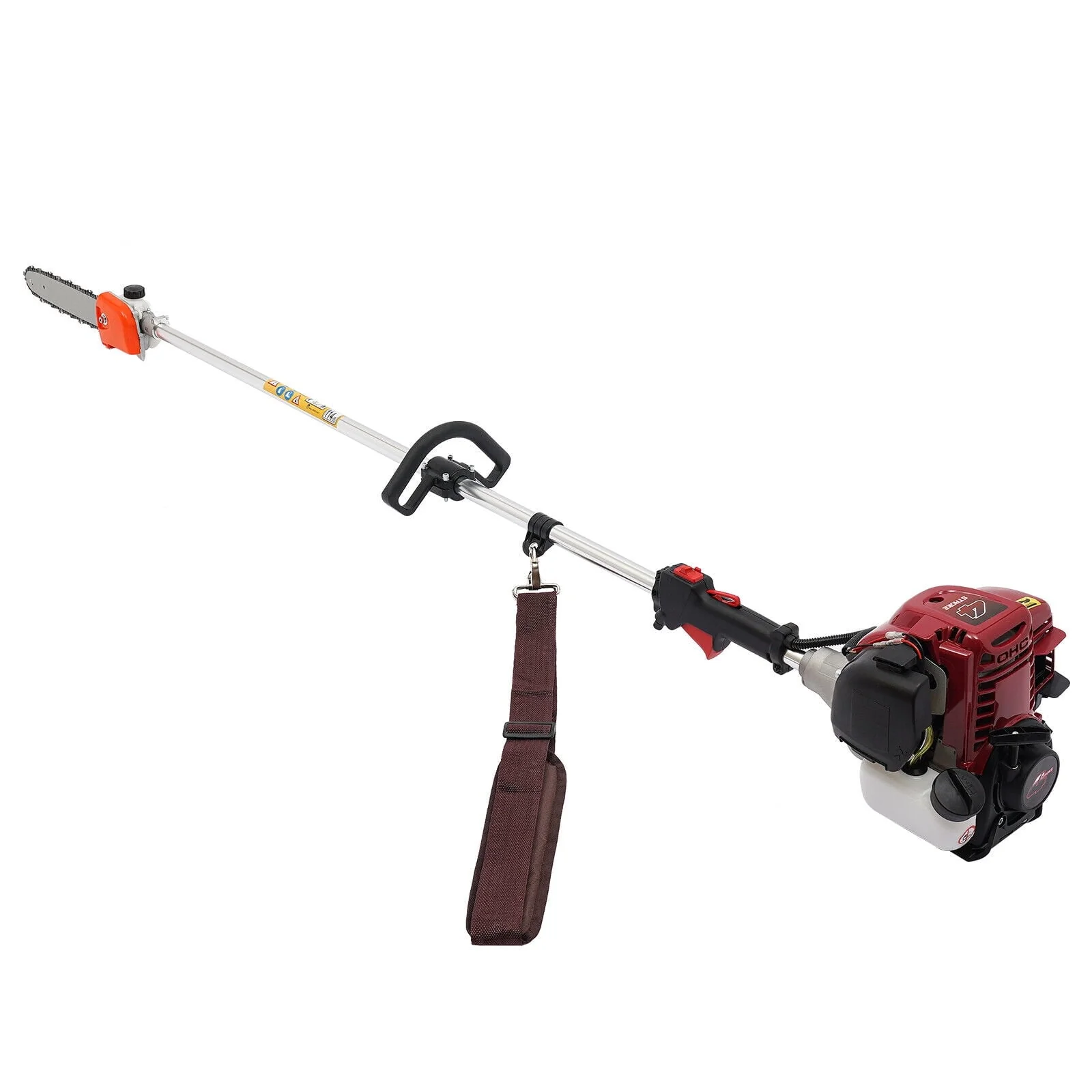 MIDUO 37cc 4 Stroke Gasoline Chainsaw Pruners Electric Long Handle Saw Split Shaft Branch Trimmer Air Cooled