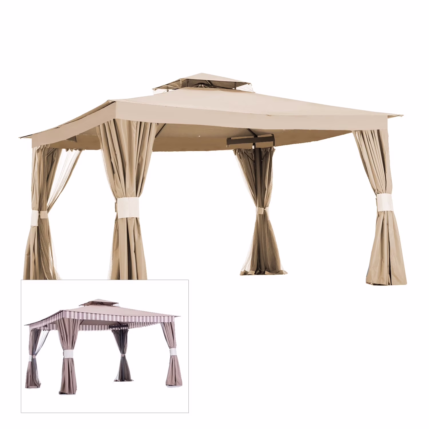 Garde Winds Replacement Canopy Top for 2010 Living Home 10 x 12 Gazebo, Riplock 500