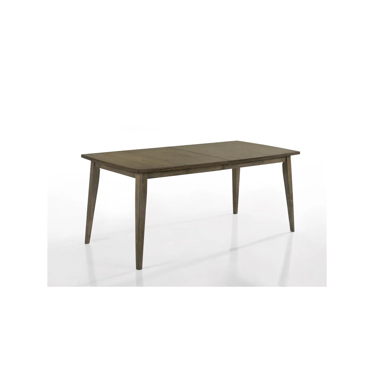 Lilola Home Bistro Vintage Walnut 72" Wide Contemporary Rectangle Dining Table