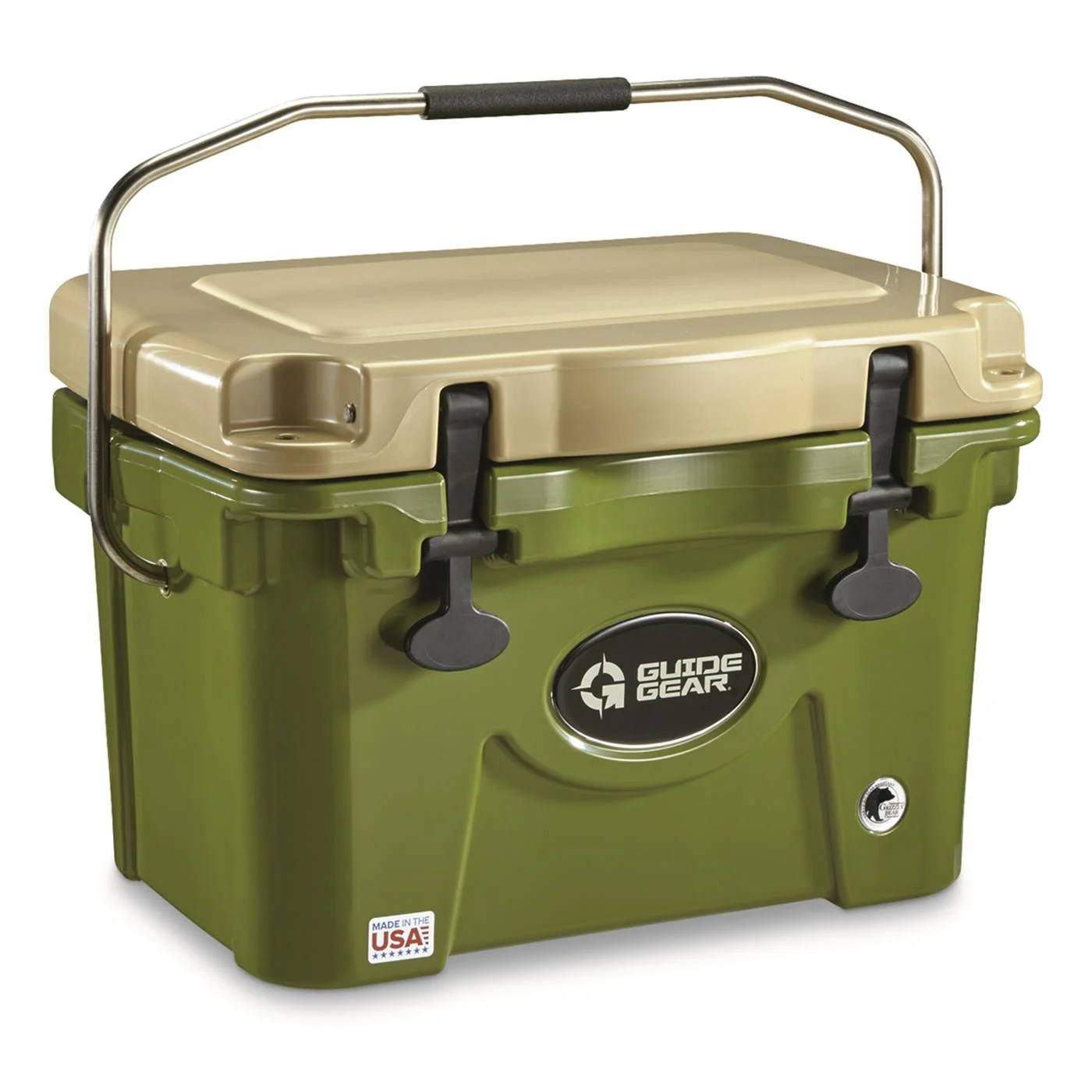 Guide Gear 20 Quart Cooler Tan/Green