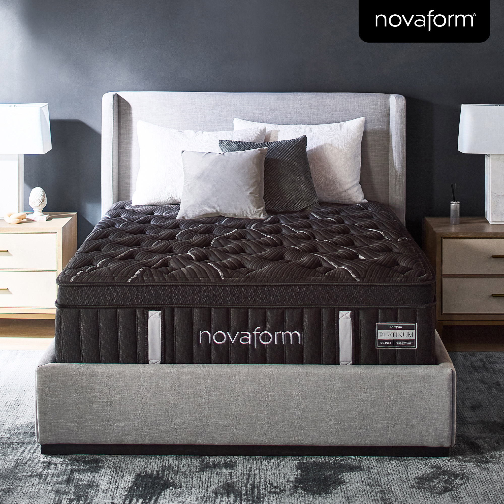 Novaform 16.5' Platinum Luxury Hybrid Euro Top Mattress