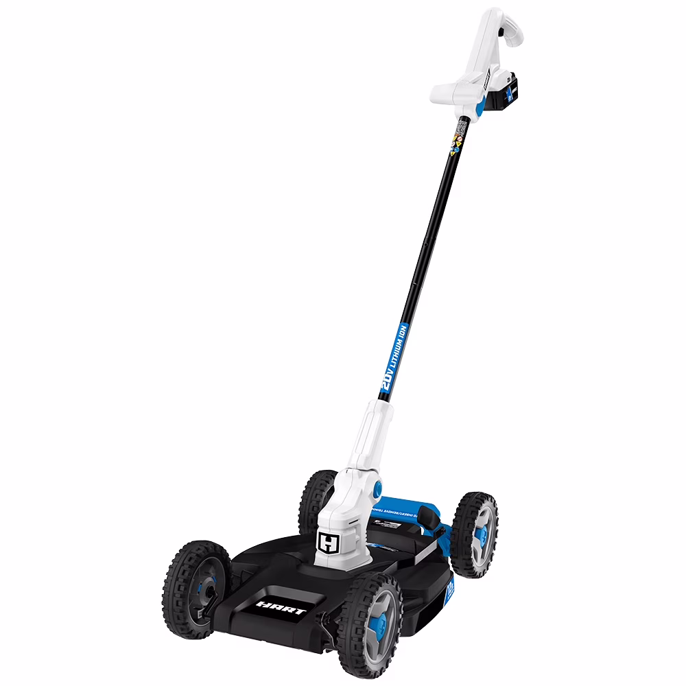 HART 20V 12" Cordless Trim Mower Kit, (1) 4.0Ah Lithium-Ion Battery