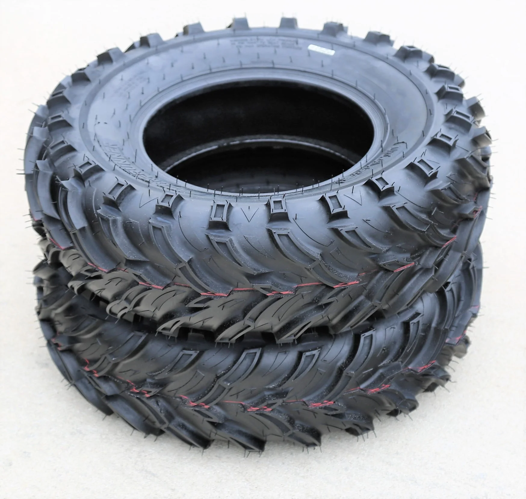 Pair of 2 (TWO) Forerunner Mars B 25x10.00-12 25x10-12 50F 6 Ply MT M/T Mud ATV UTV Tires
