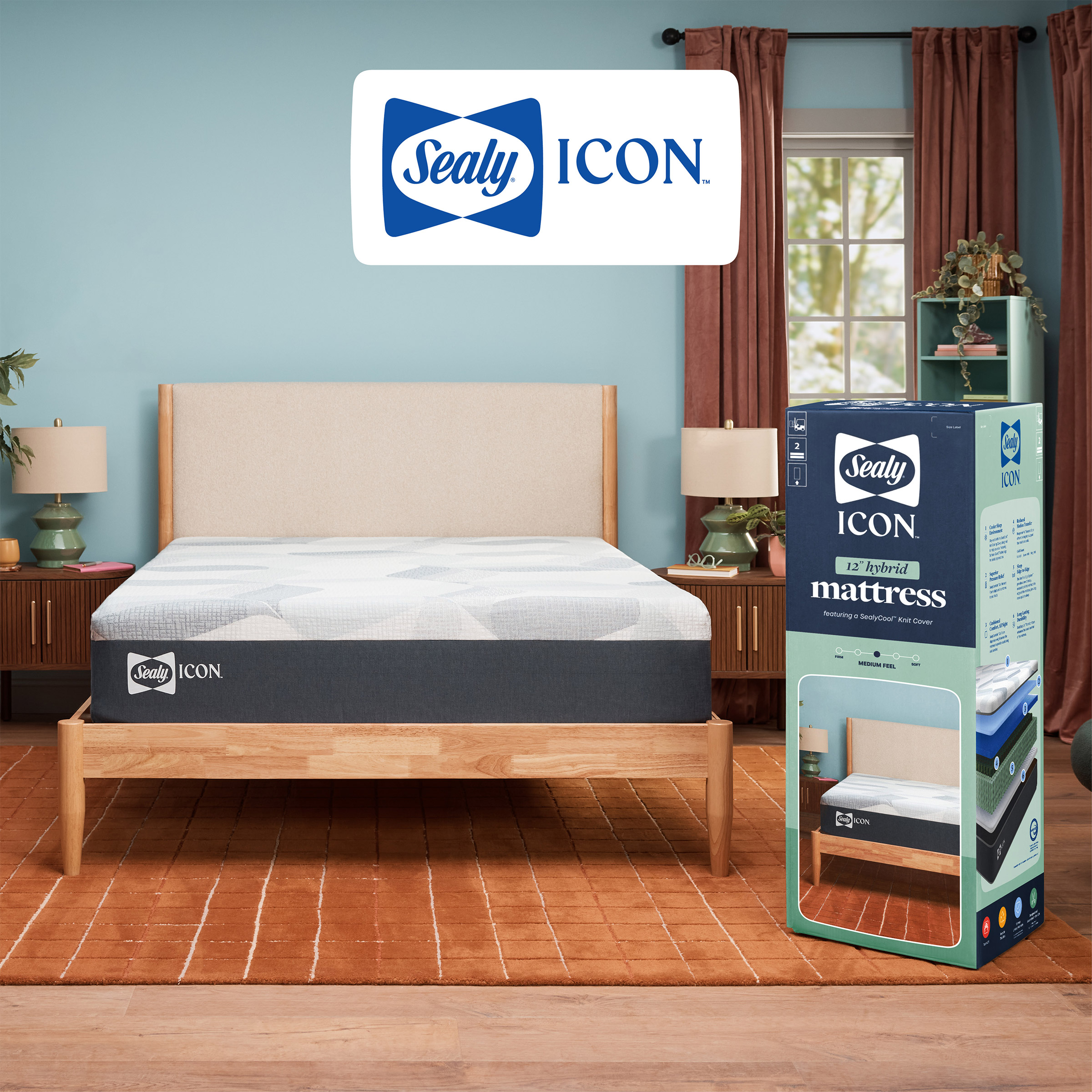 Sealy Icon 12' Medium Hybrid Mattress