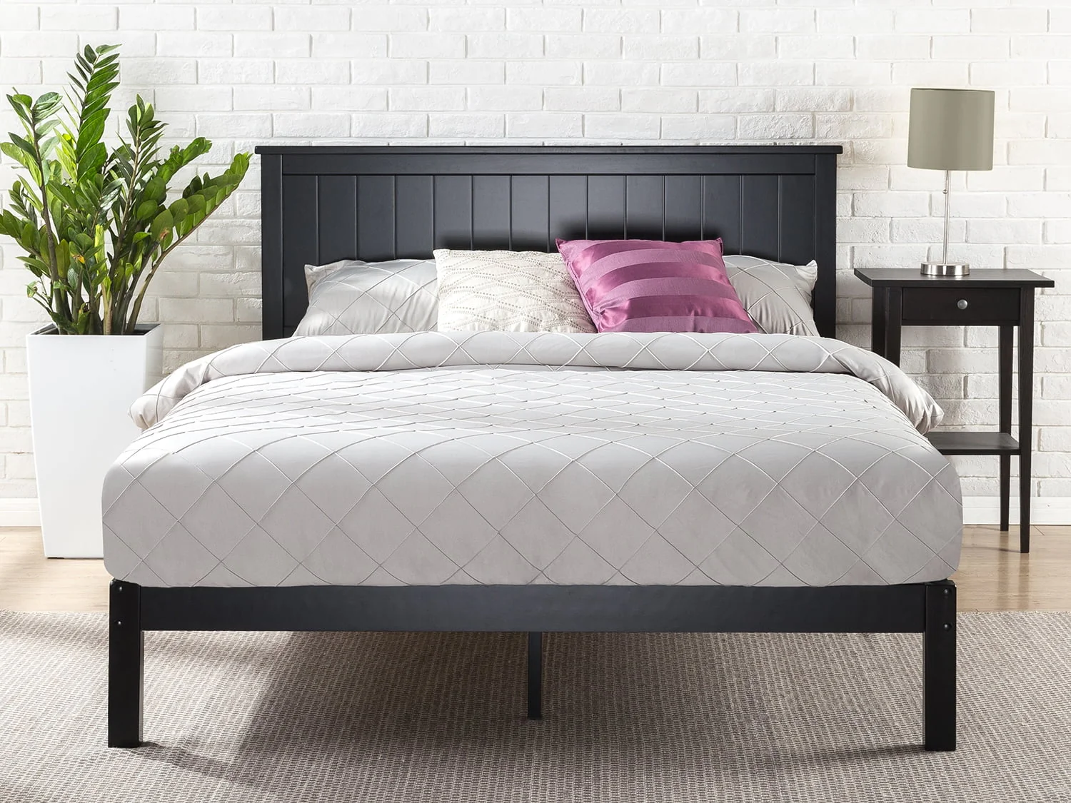 Zinus Santiago 41" Wood Platform Bed Frame, Full