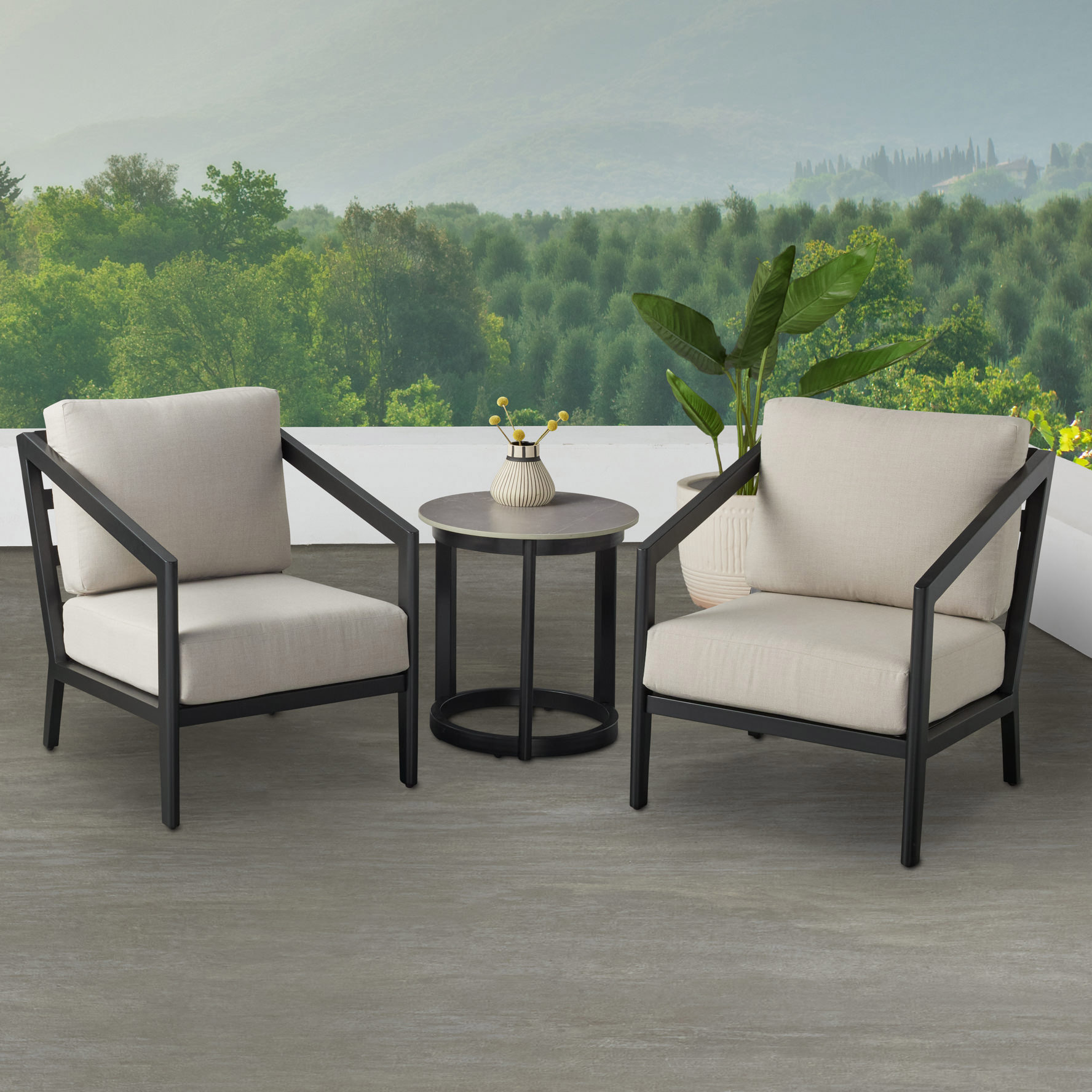 Agio Formia 3-piece Outdoor Patio Seating Set