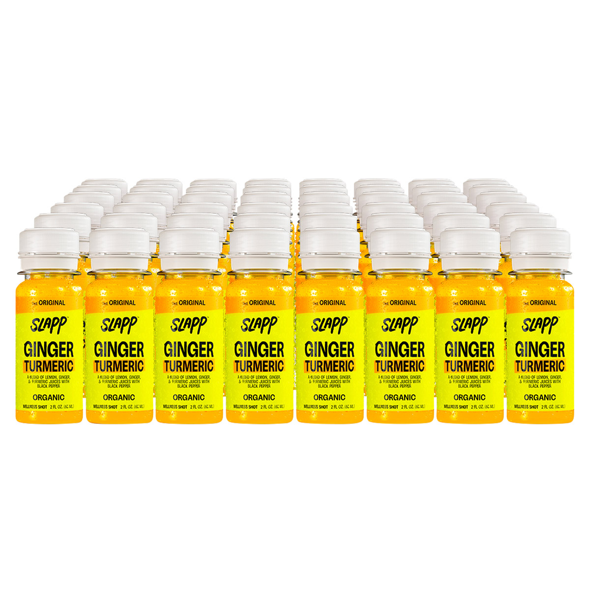 SLAPP Organic Ginger & Turmeric Daily Booster Shots 48-count