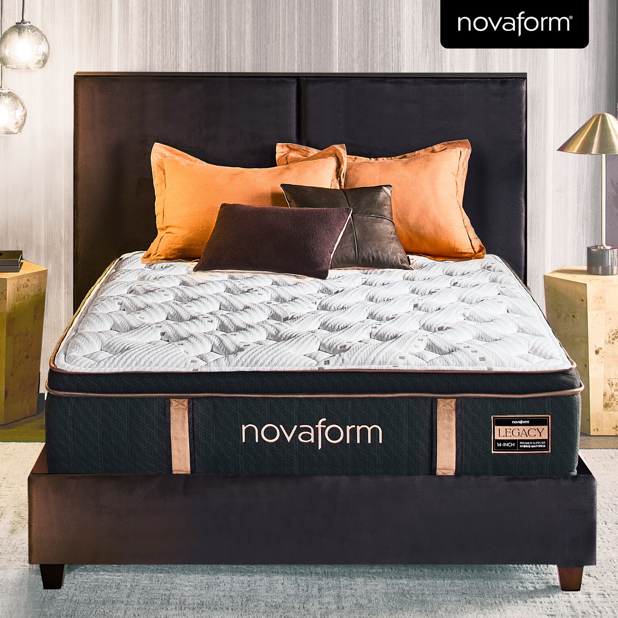 Novaform 14' Legacy Premier Support Hybrid Euro Top Mattress