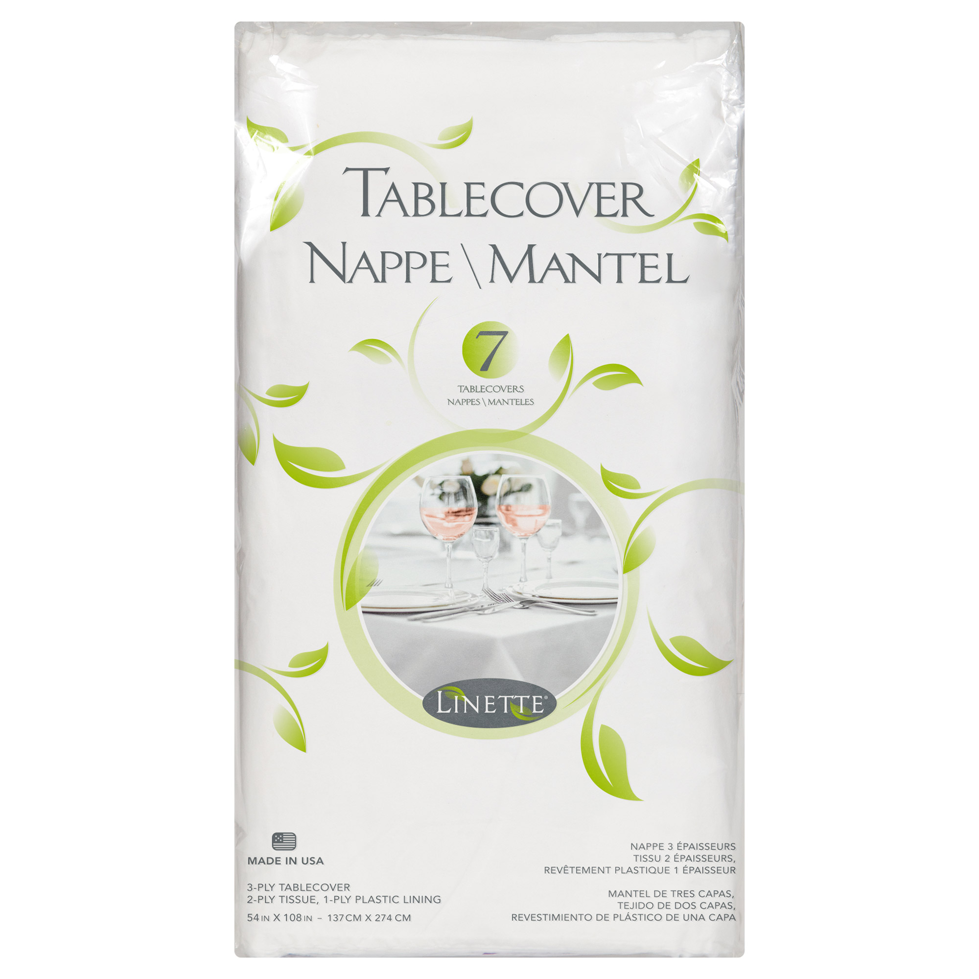 Linette Table Cover, 54' x 108', 7-count