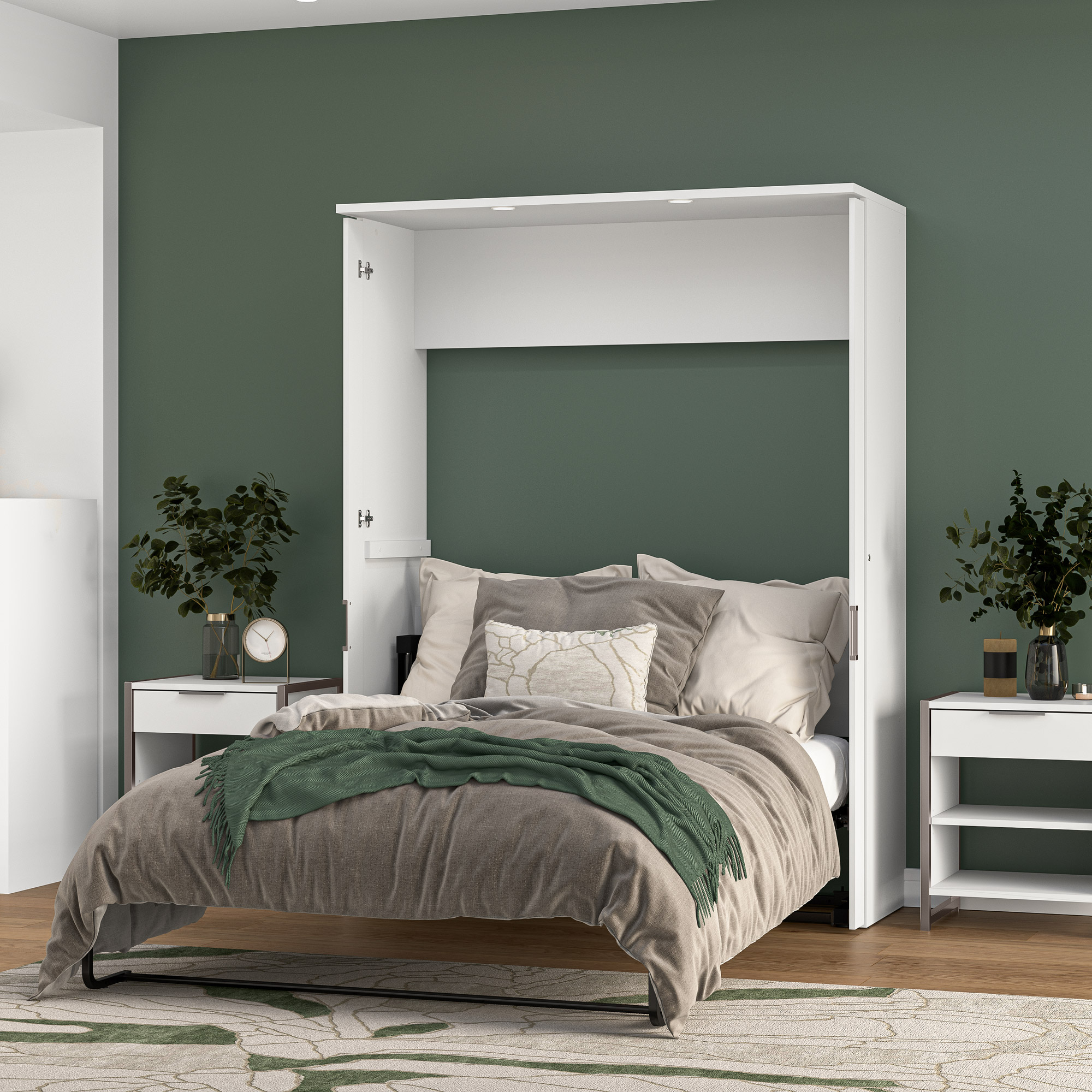 Lumina Full Murphy Bed with Desk
