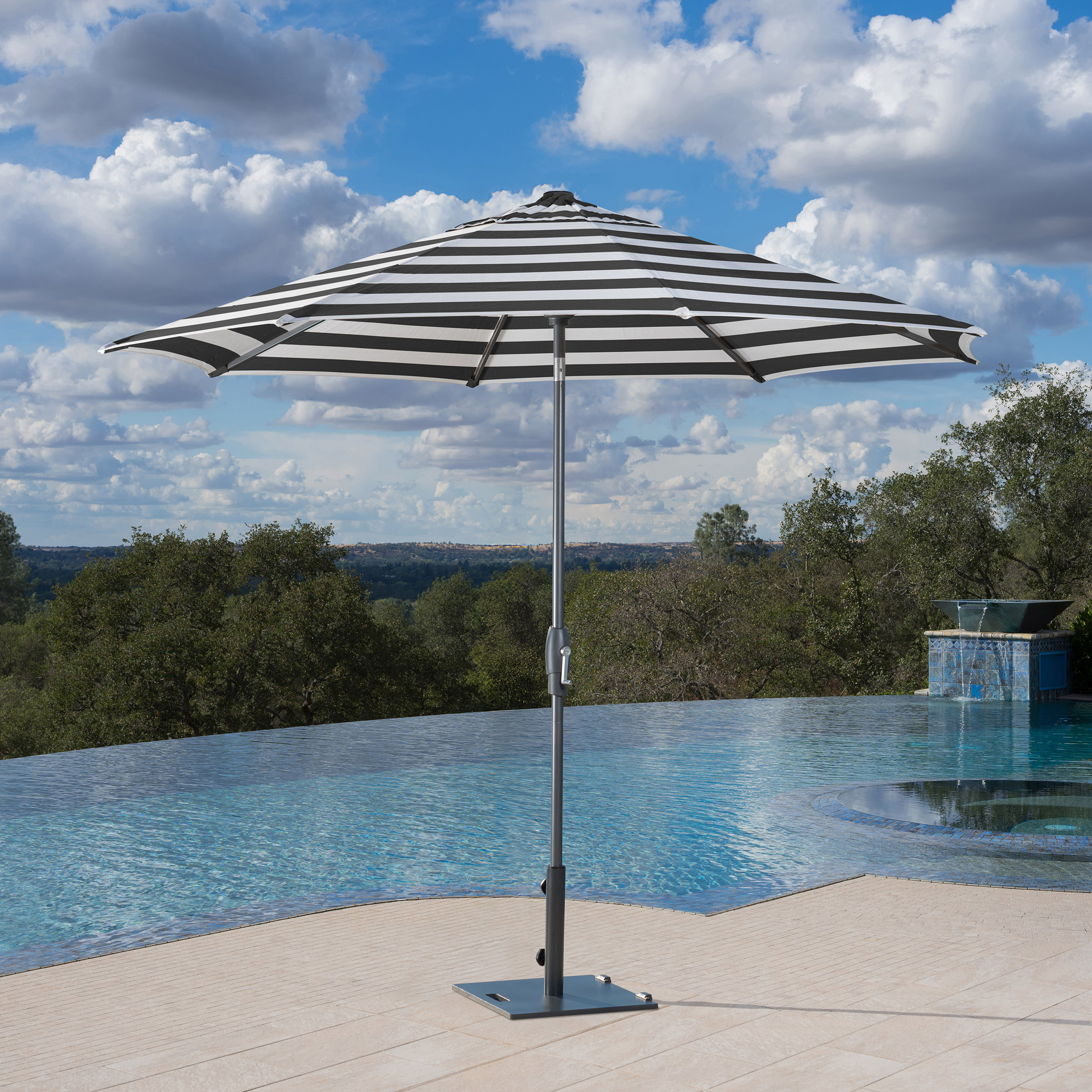 SunVilla 10’ Auto-Tilt Market Umbrella