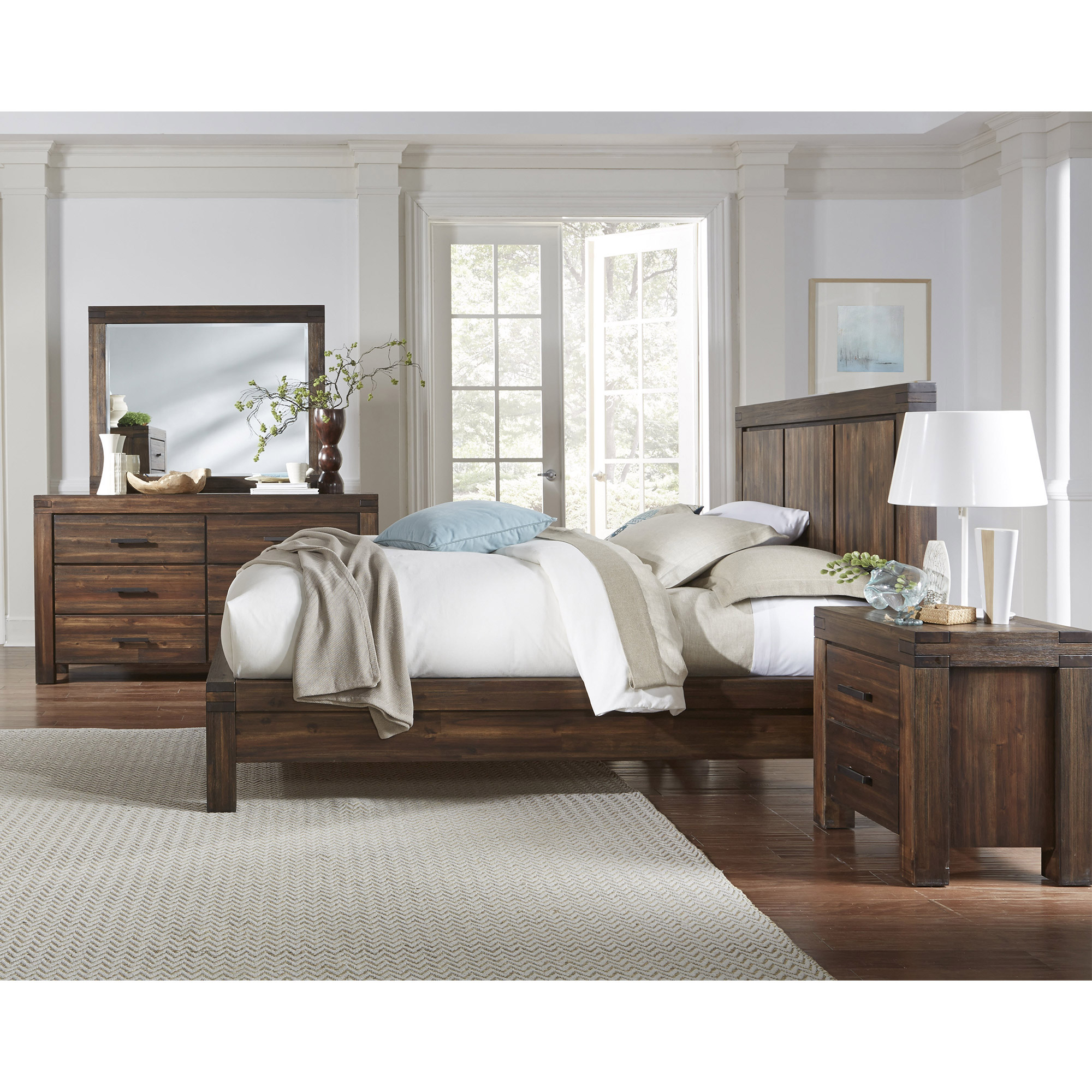 Mellina California King Bedroom Collection in Brown