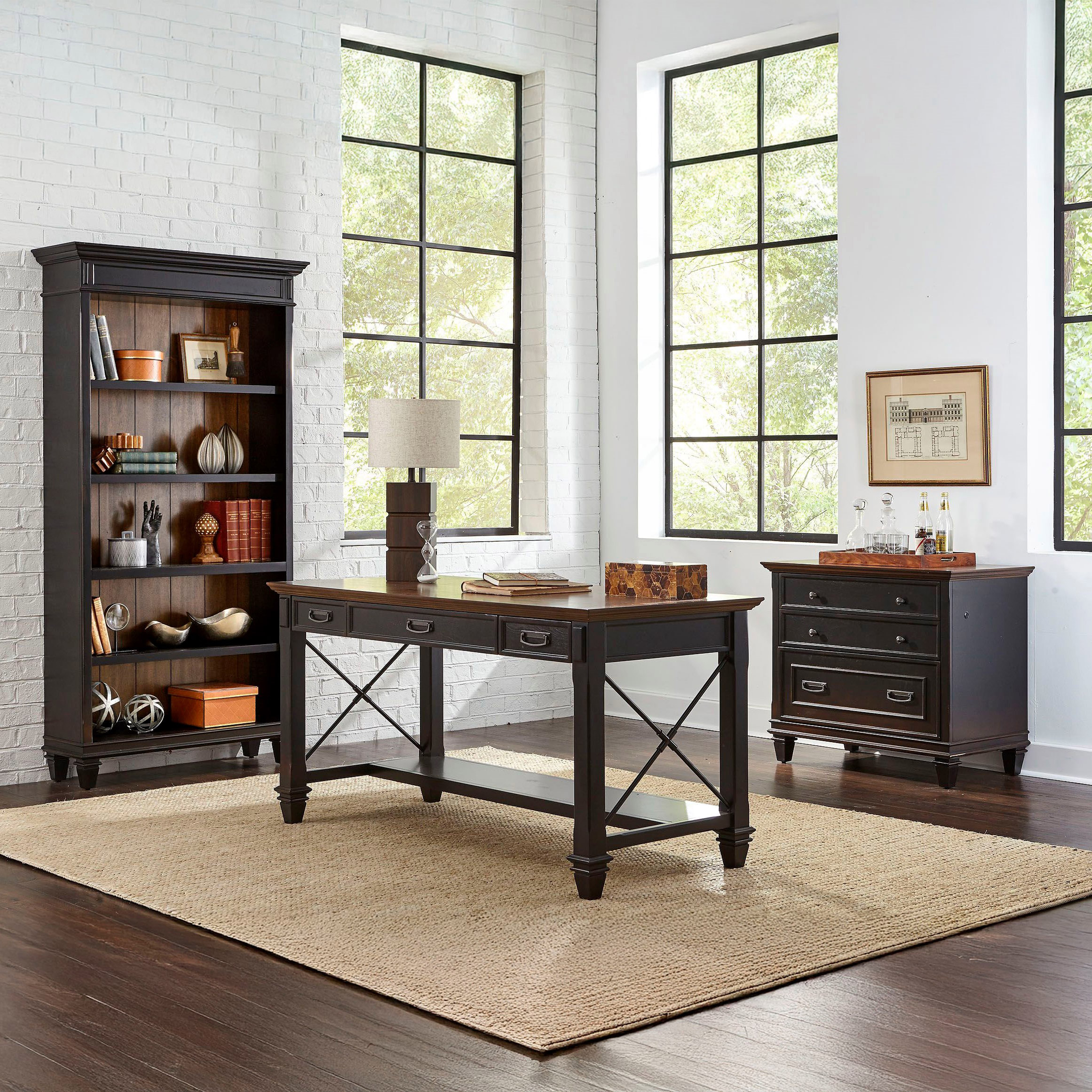Harrington Writing Desk 3-piece Office Suite