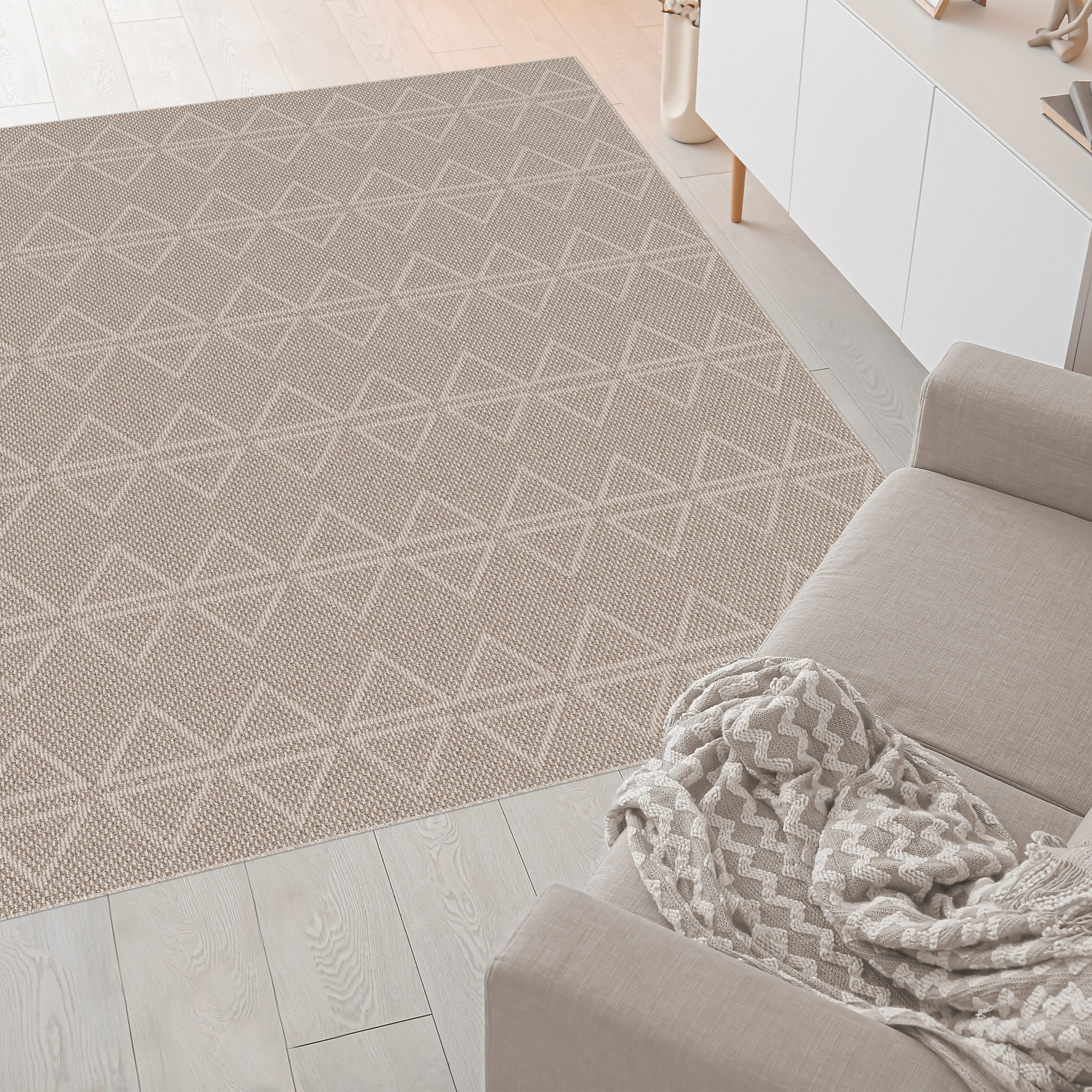 Lyon Rug by Baldosa, Beige Shore, 4’ x 6’