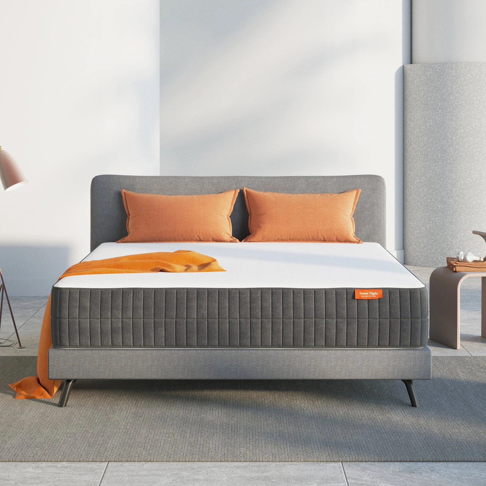 Sweetnight 10" Cool Gel Memory Foam Mattress with Zippered Cover Mattresses in a Box Medium Firm Mattress, Twin