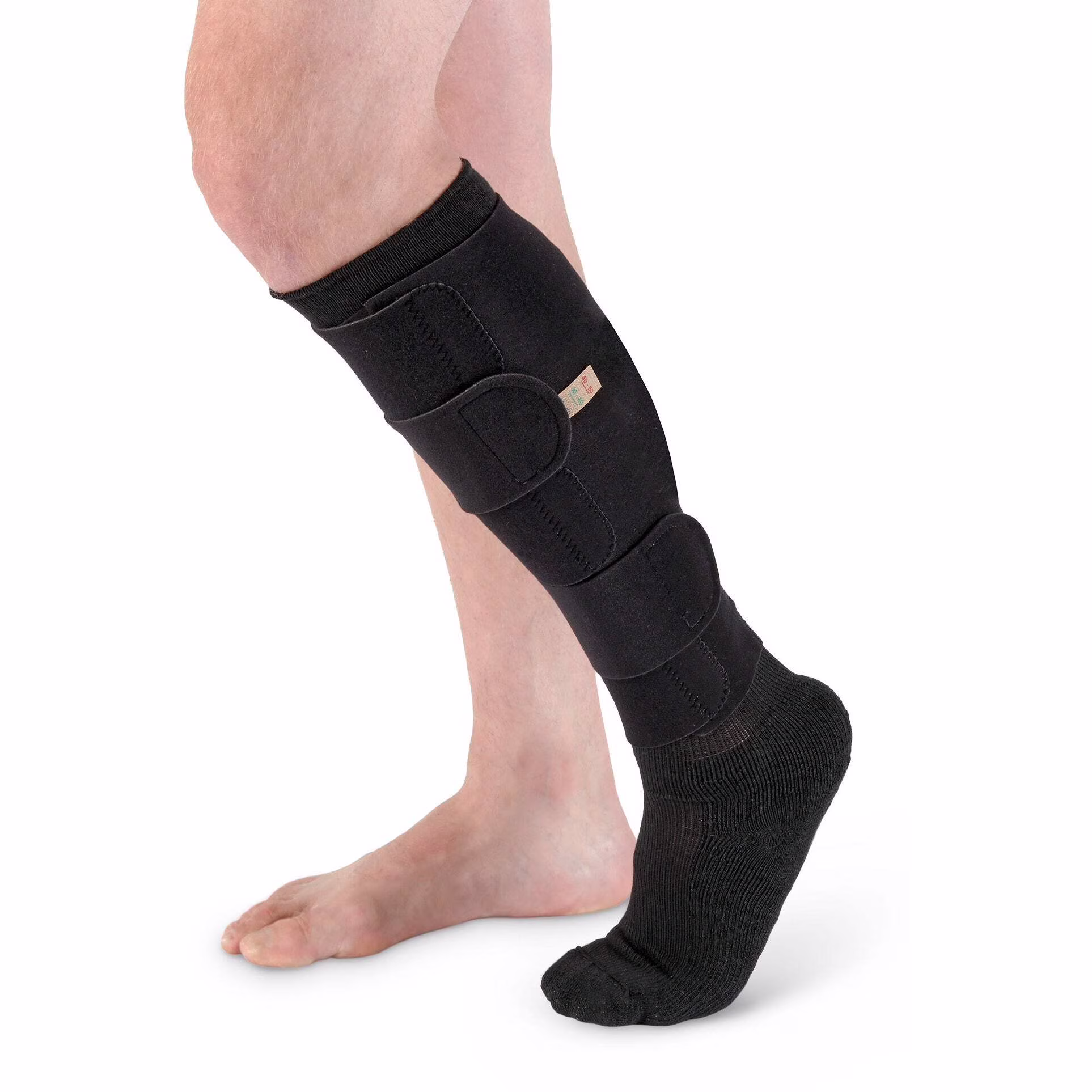 SIGVARIS 1403-FC Compreflex Lite Below Knee w/ Socks-Large Tall-BLK