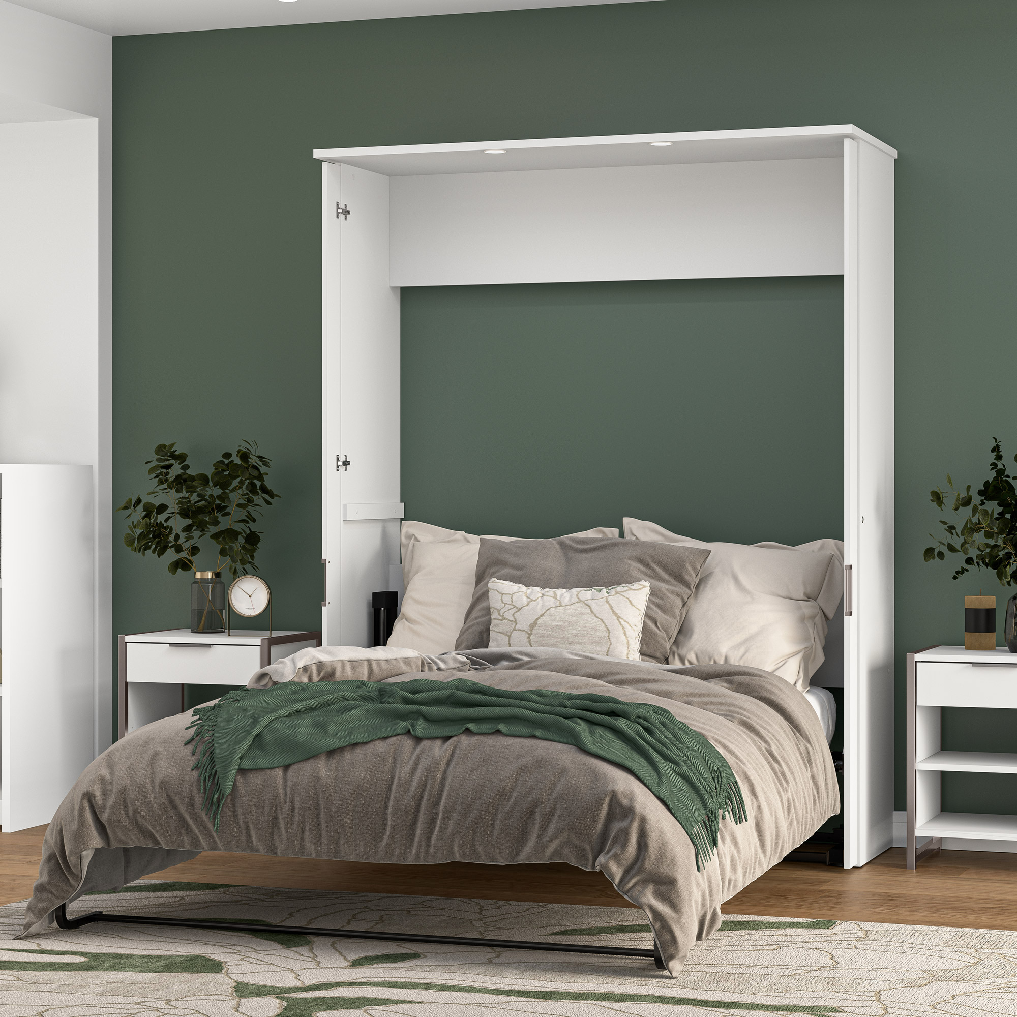 Lumina Queen Murphy Bed with Desk